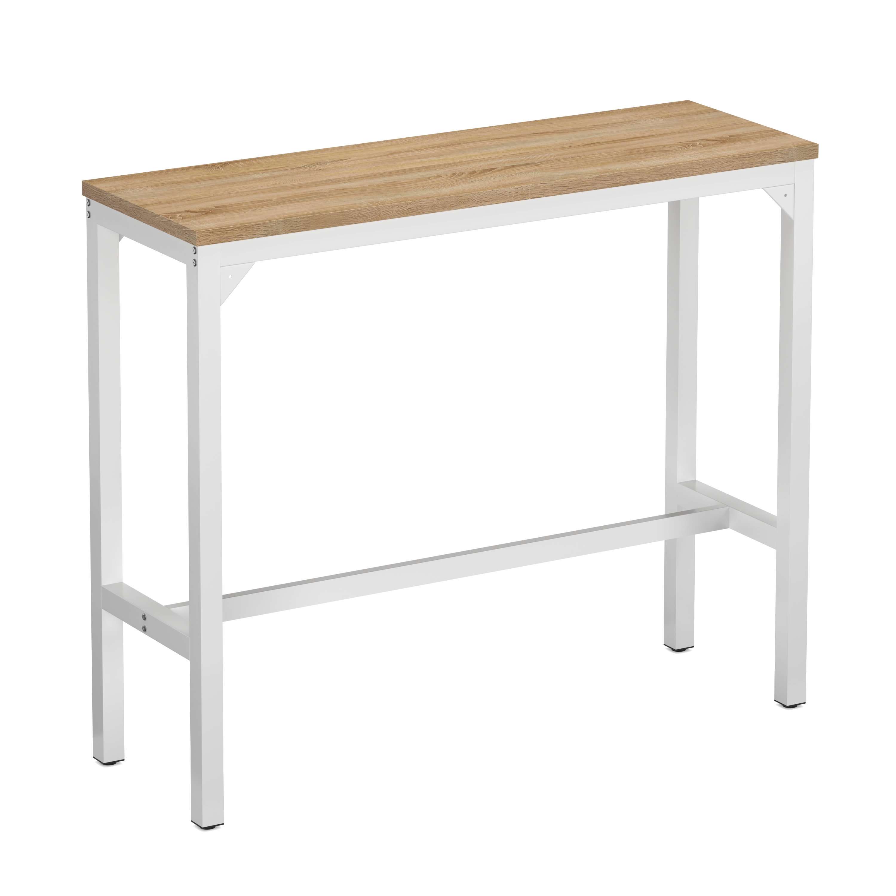 Image of Bartisch PIETRO 120 x 40 x 100 cm weiss/hellbraun