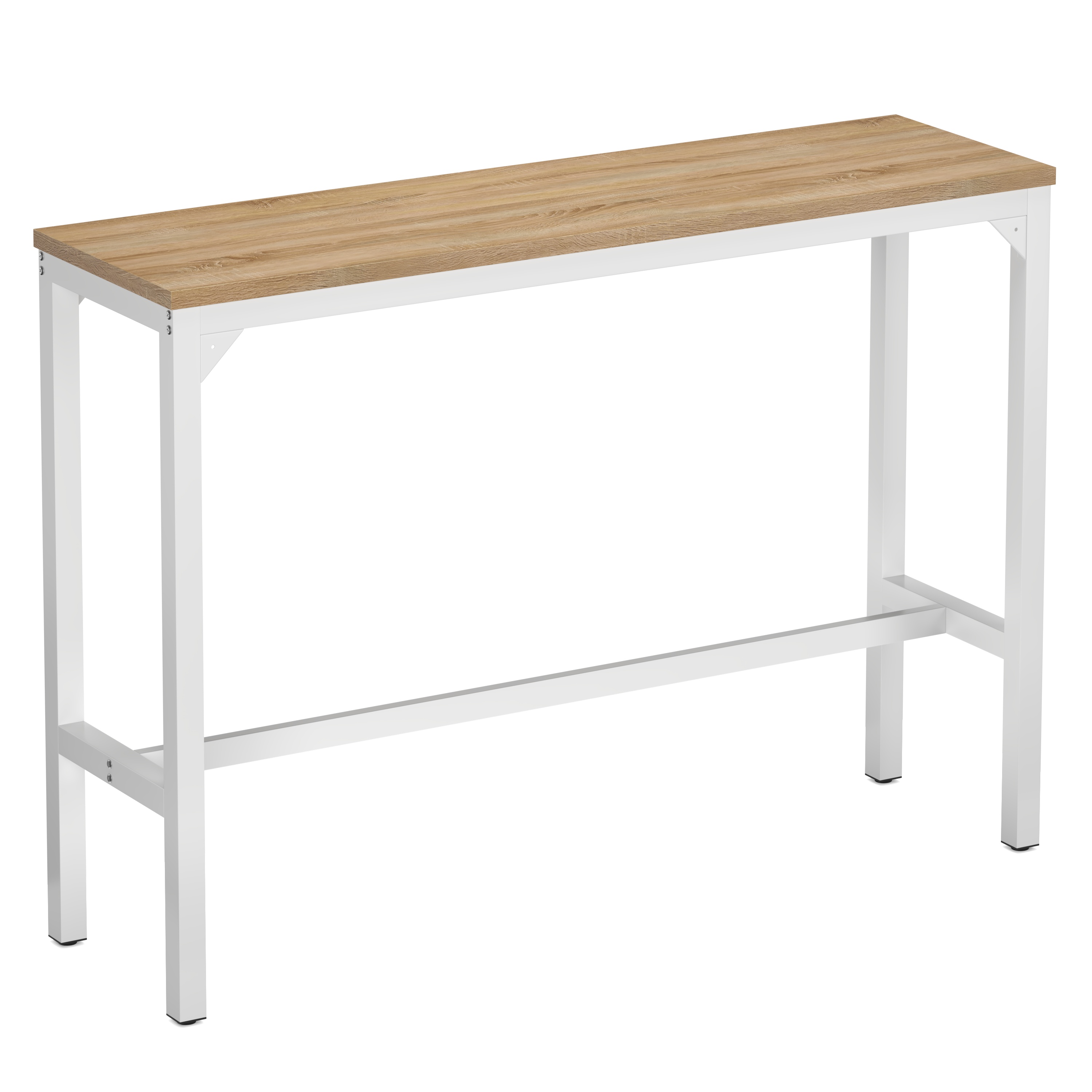 Image of Bartisch PIETRO 140 x 40 x 100 cm weiss/hellbraun