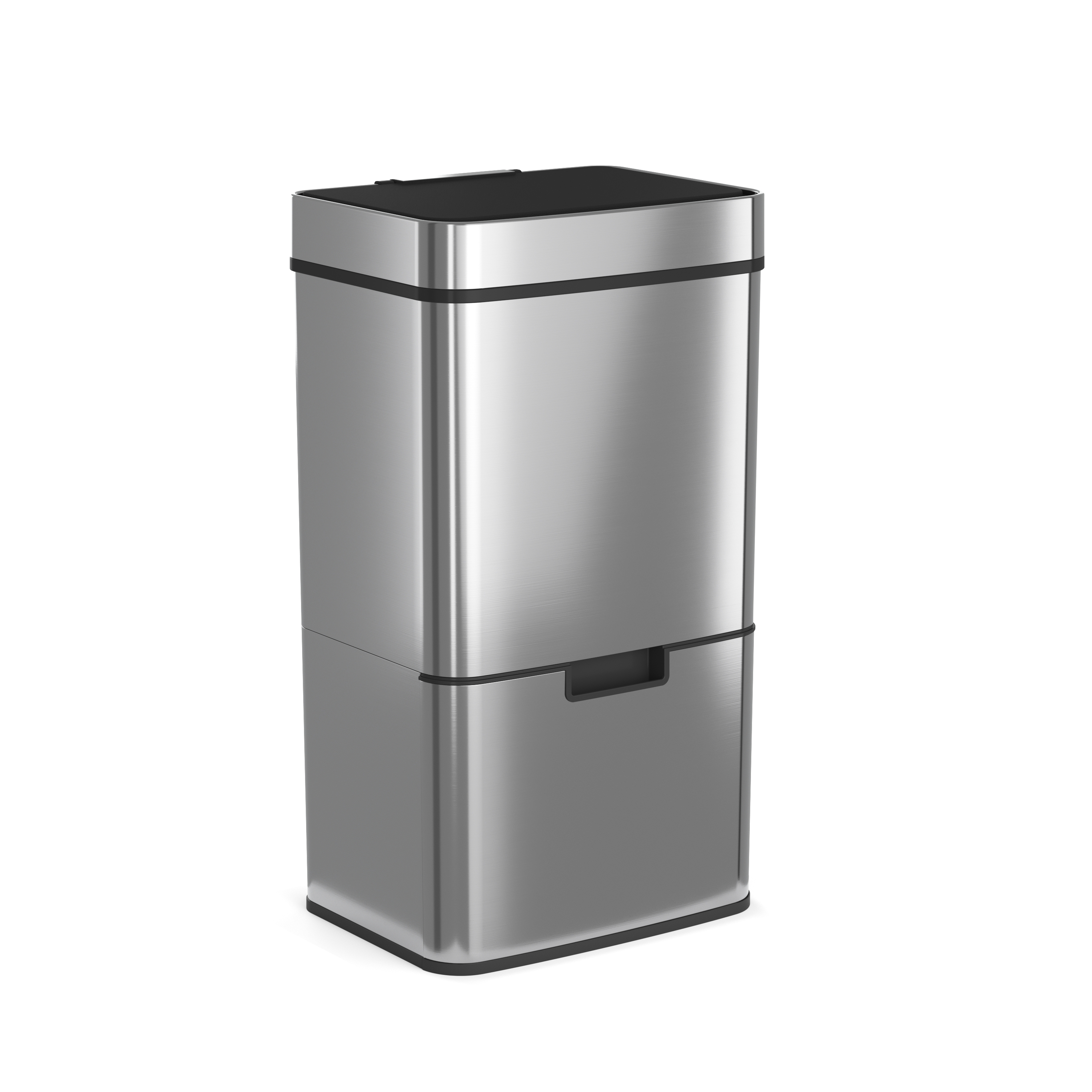 Abfalleimer mit Sensor 72L silber