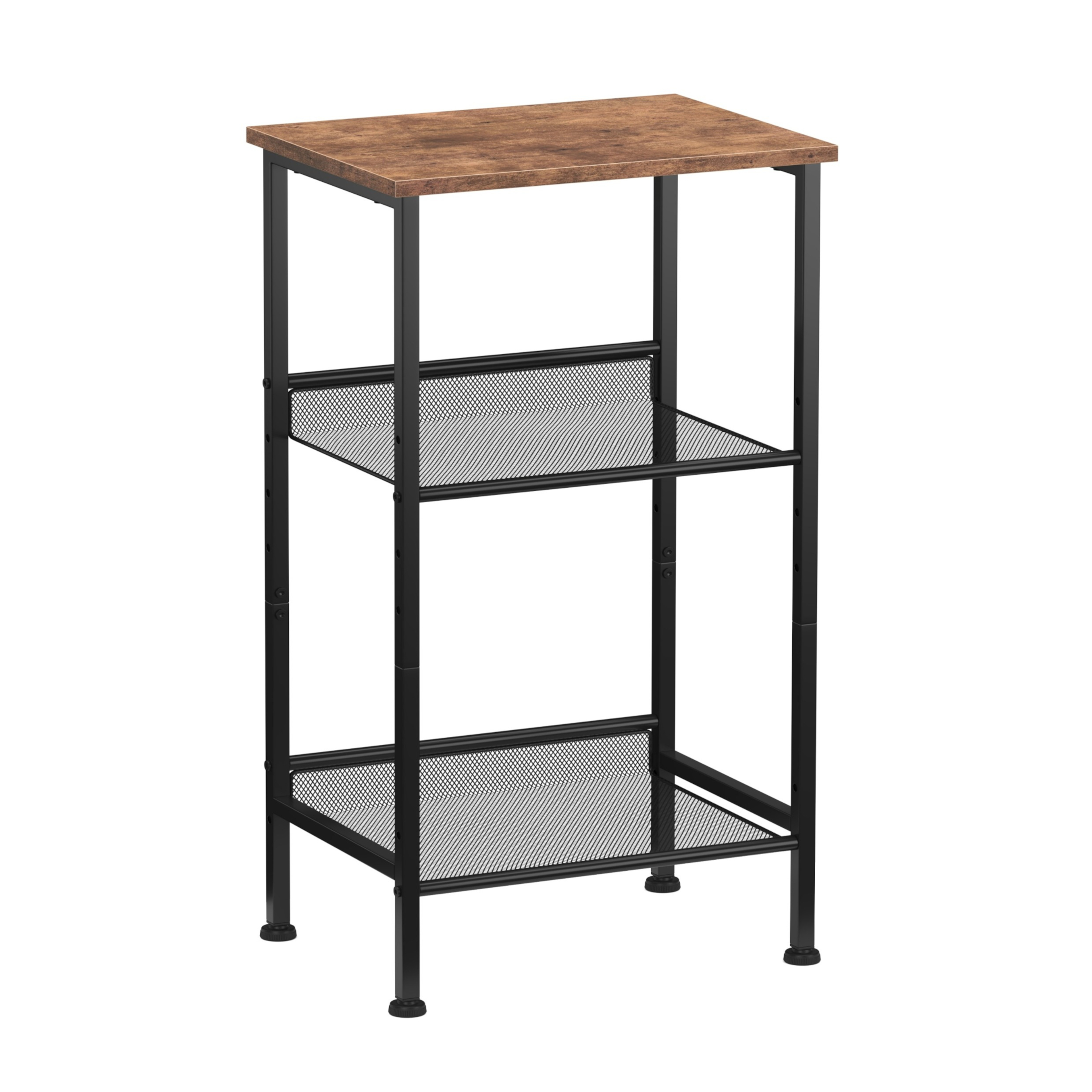 Beistelltisch Vintage BONITA mit 3 Ablagen 38 x 28 x 74 cm