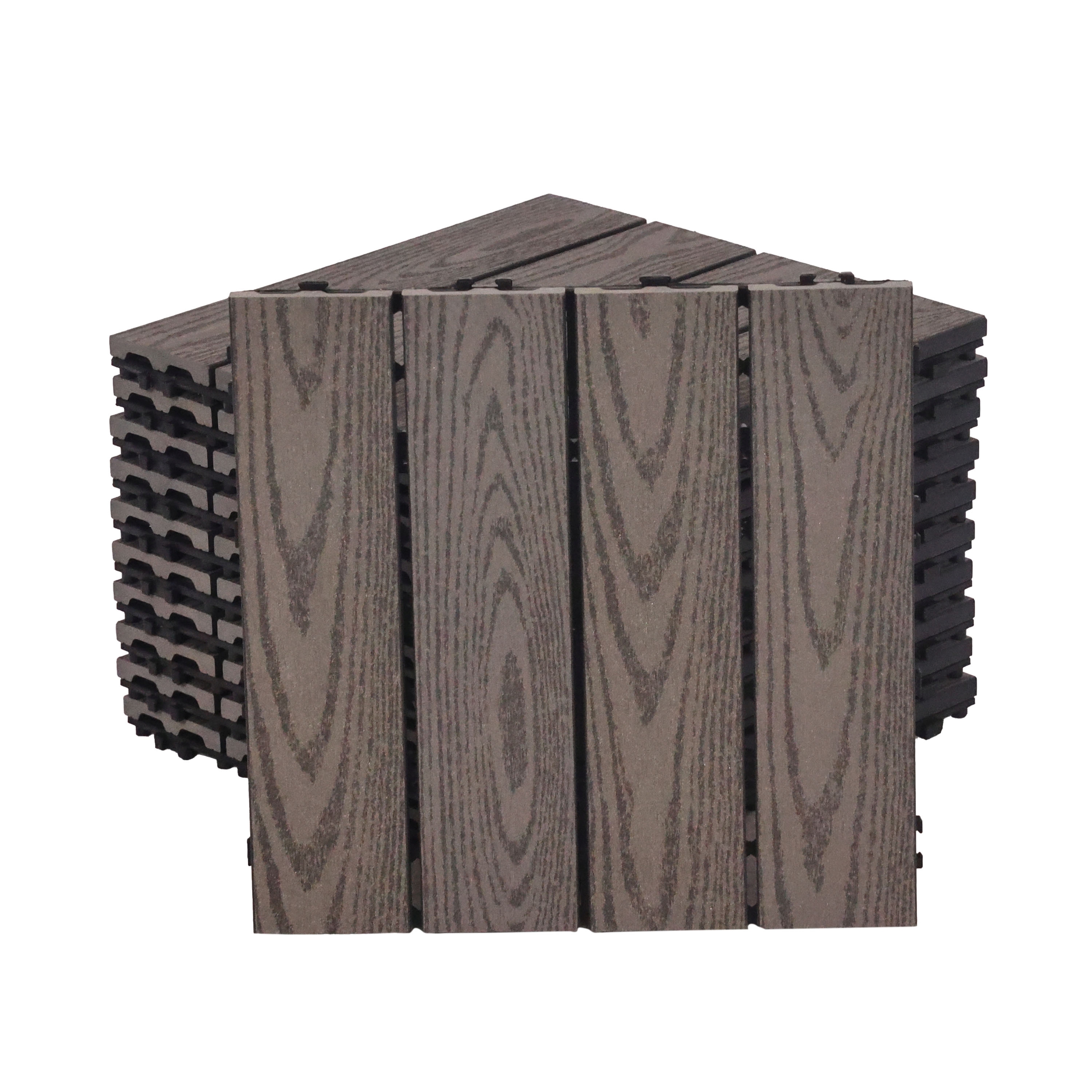 Bodenplatte BENTON 11er Set 30 x 30 cm braun