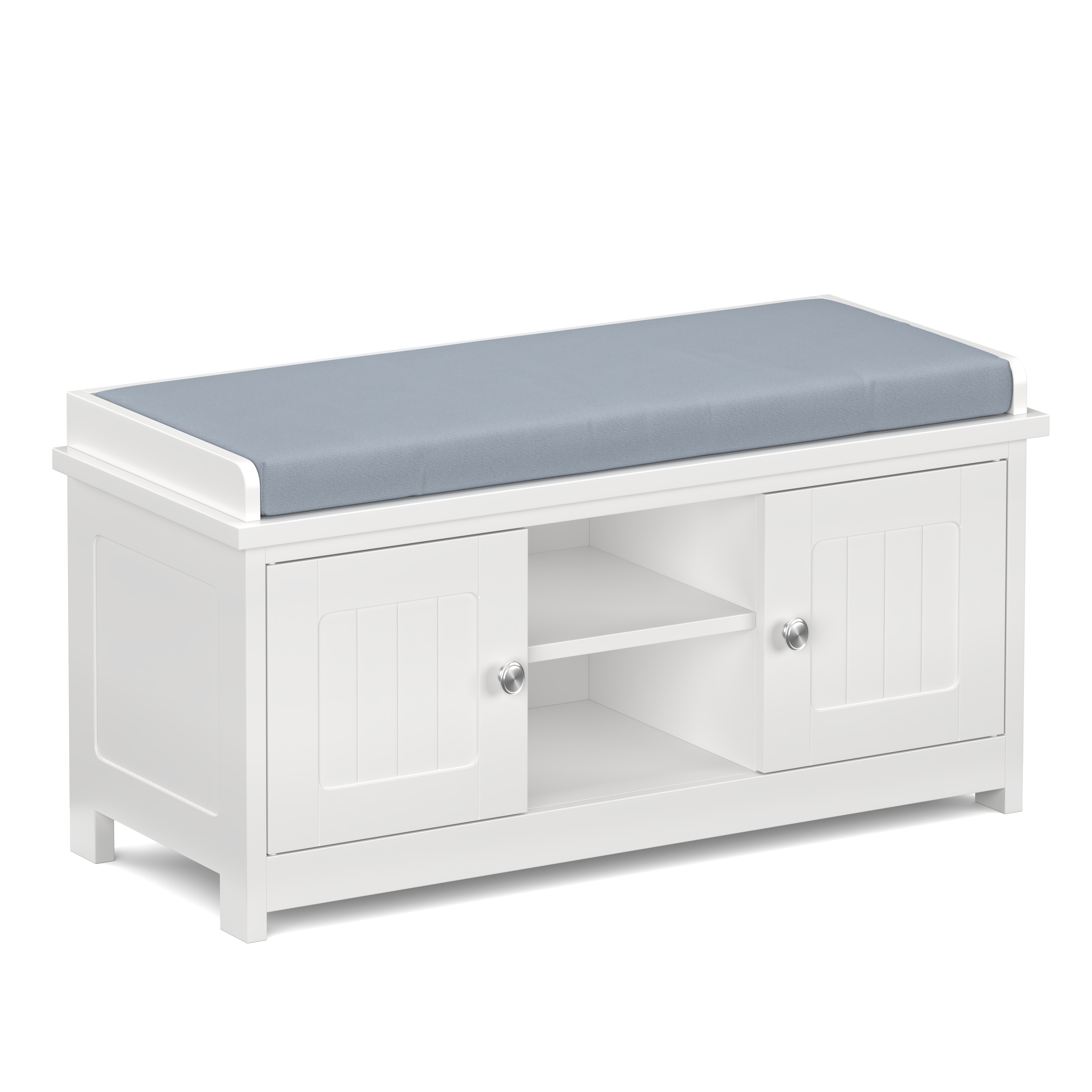 Schuhbank 105 x 35 x 43 cm weiss