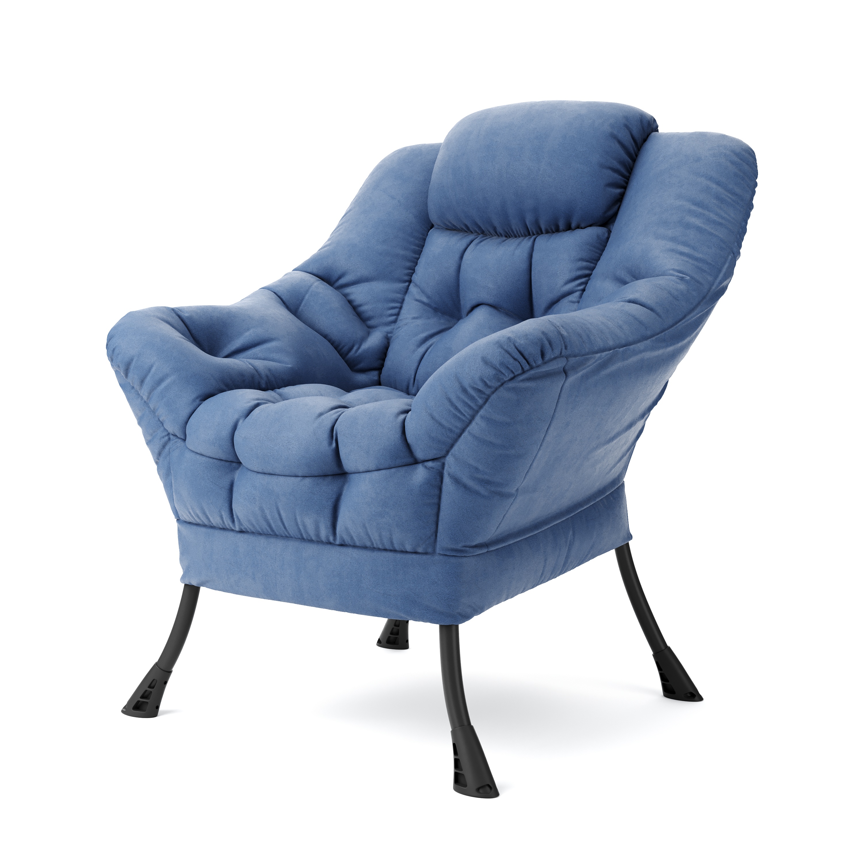 Sessel Samt SARY dunkelblau