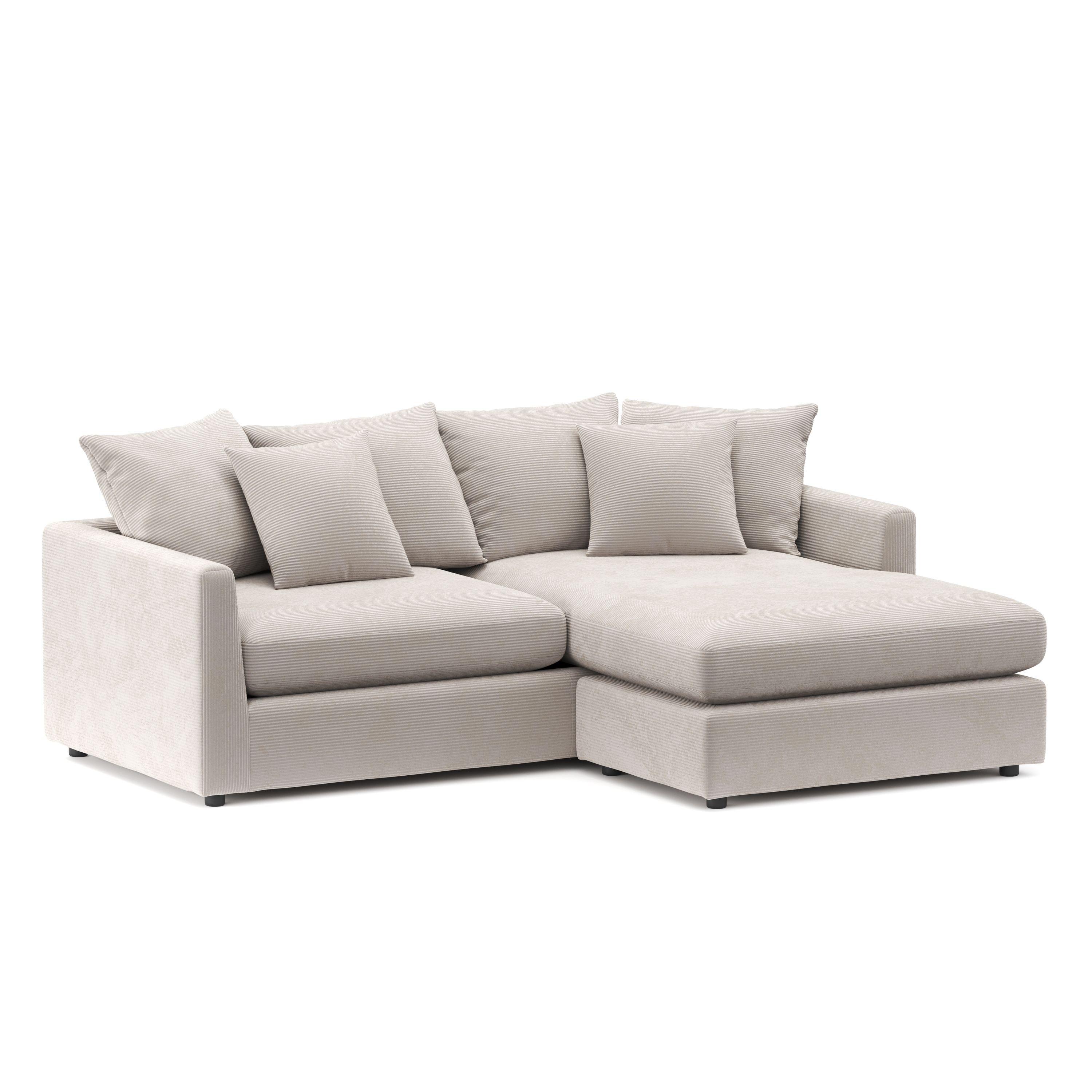 Image of Ecksofa Cord ILONA creme