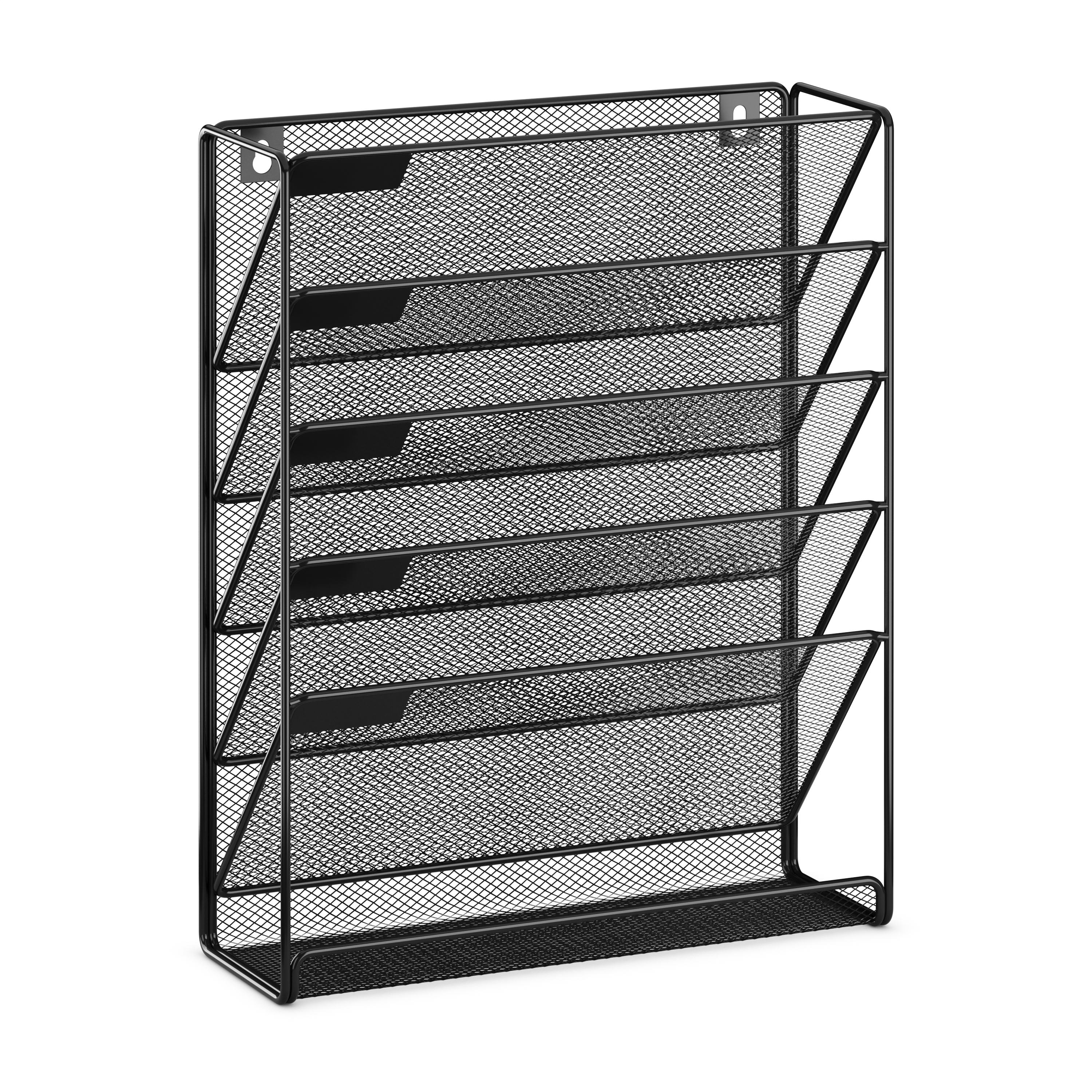 Zeitungsständer Wand 33 x 10 x 40 cm schwarz