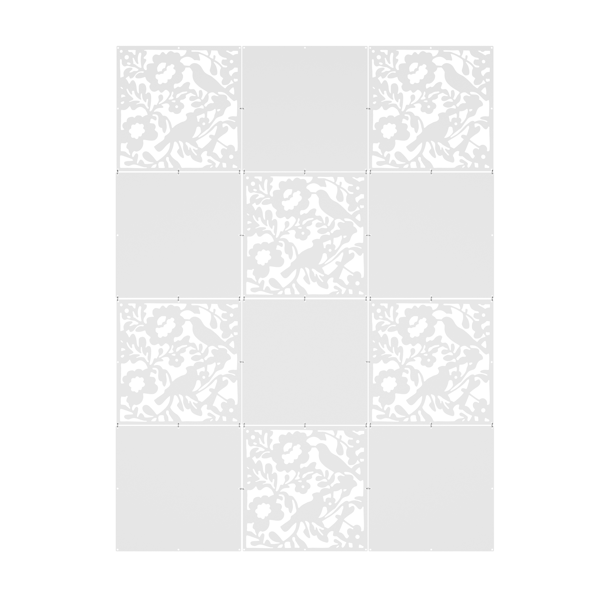 Image of Raumteiler hängend BLOOM 12er Set 40 x 40 cm weiss