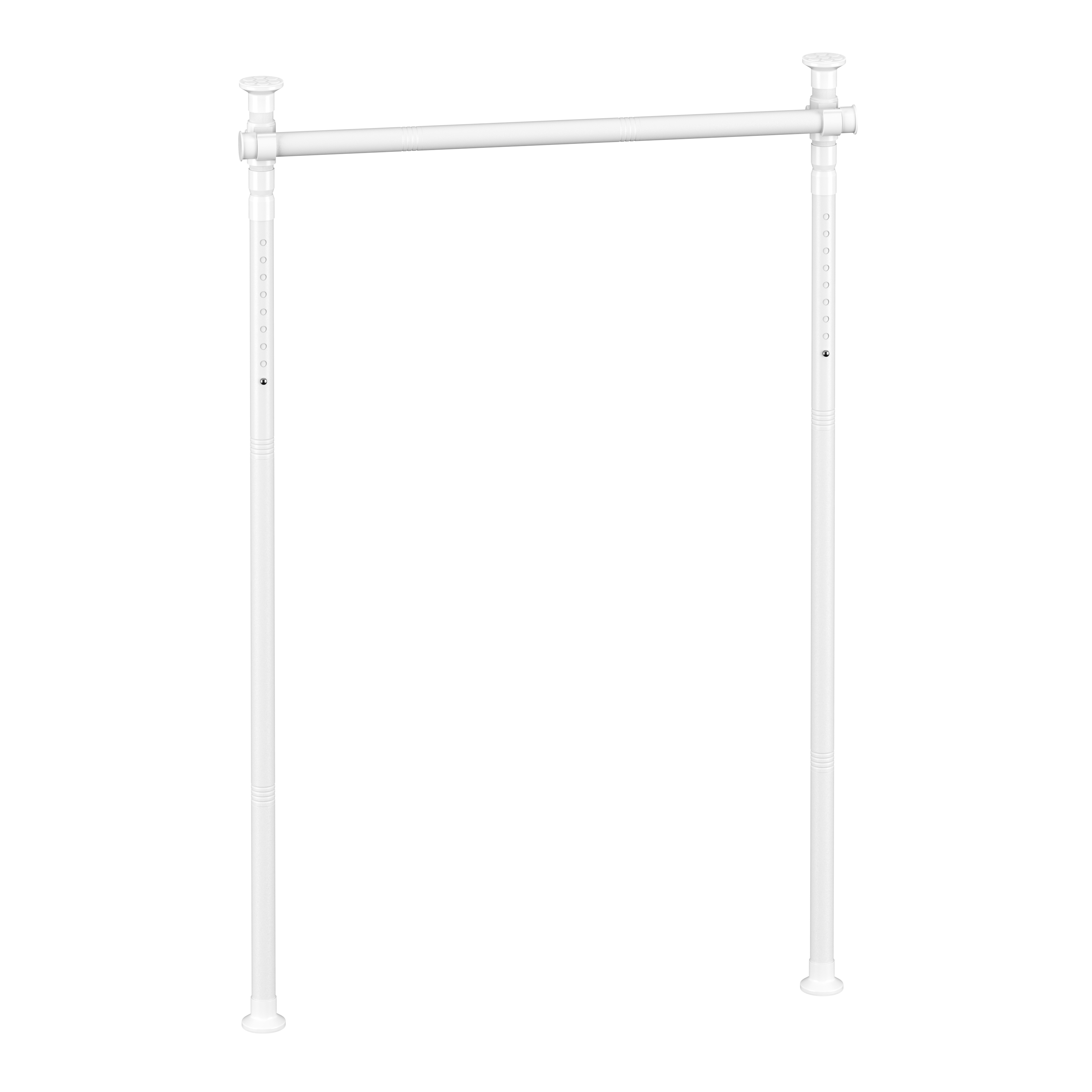 Raumteiler Vorhangstange verstellbar weiss