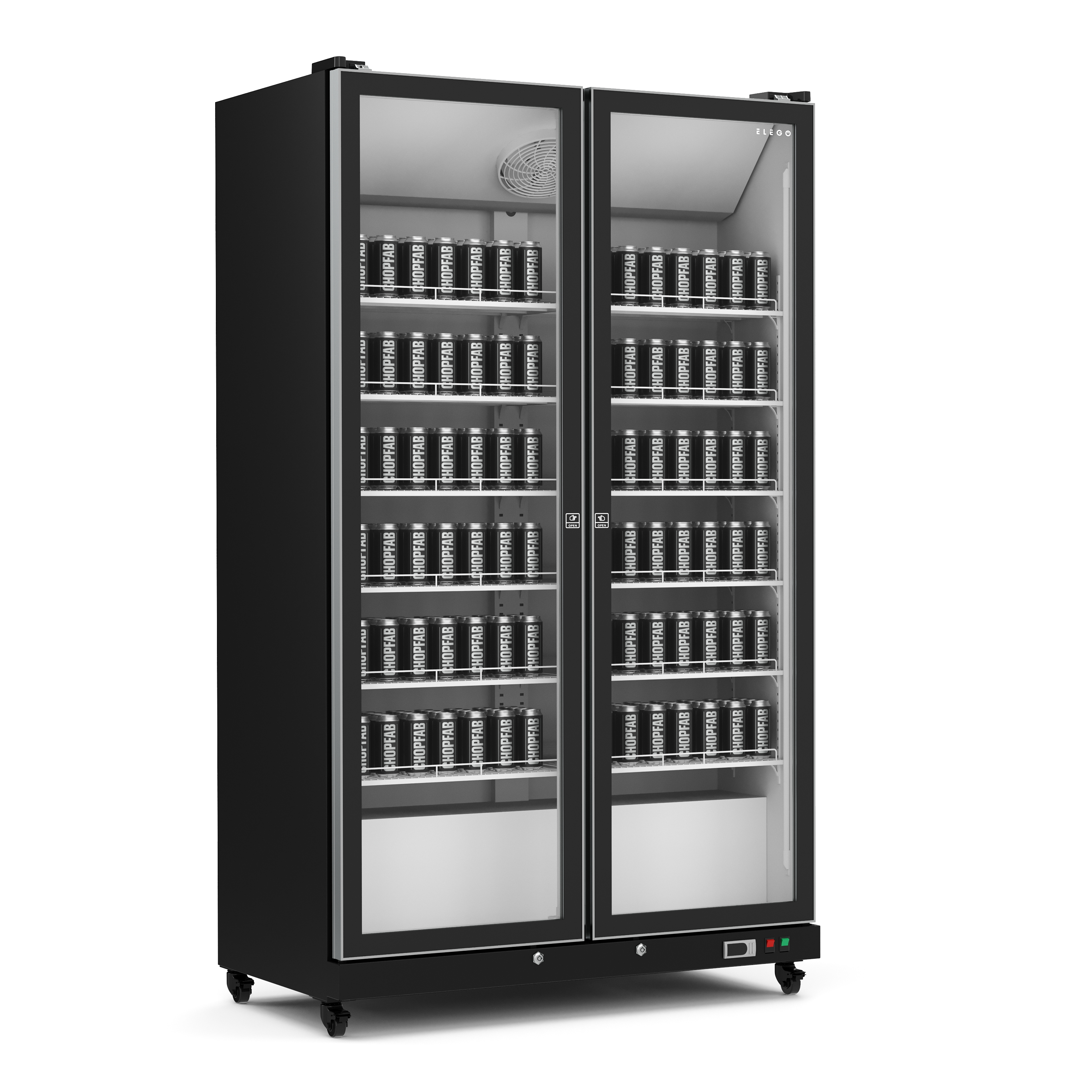 Getränkekühlschrank 798L schwarz