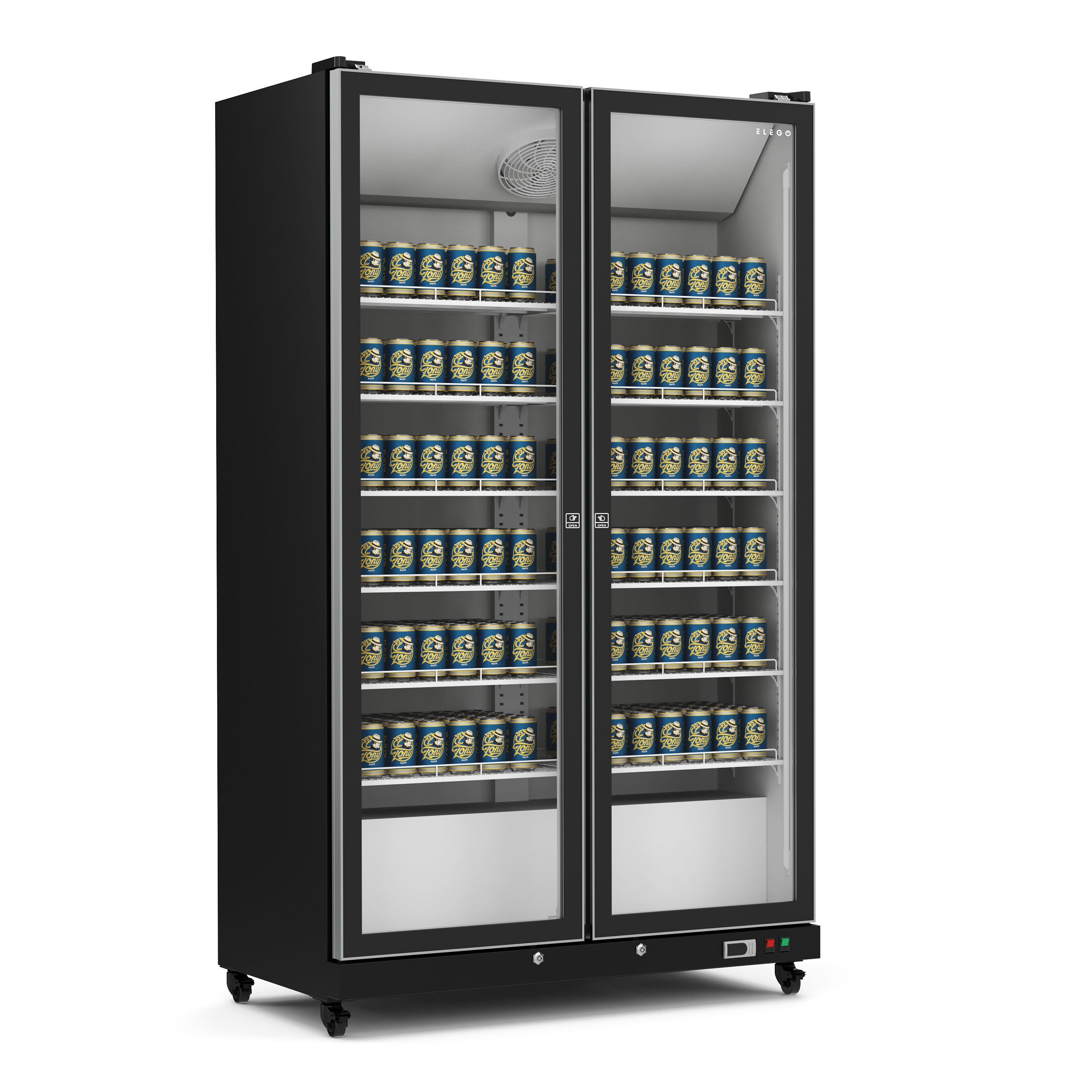 Getränkekühlschrank 798L schwarz