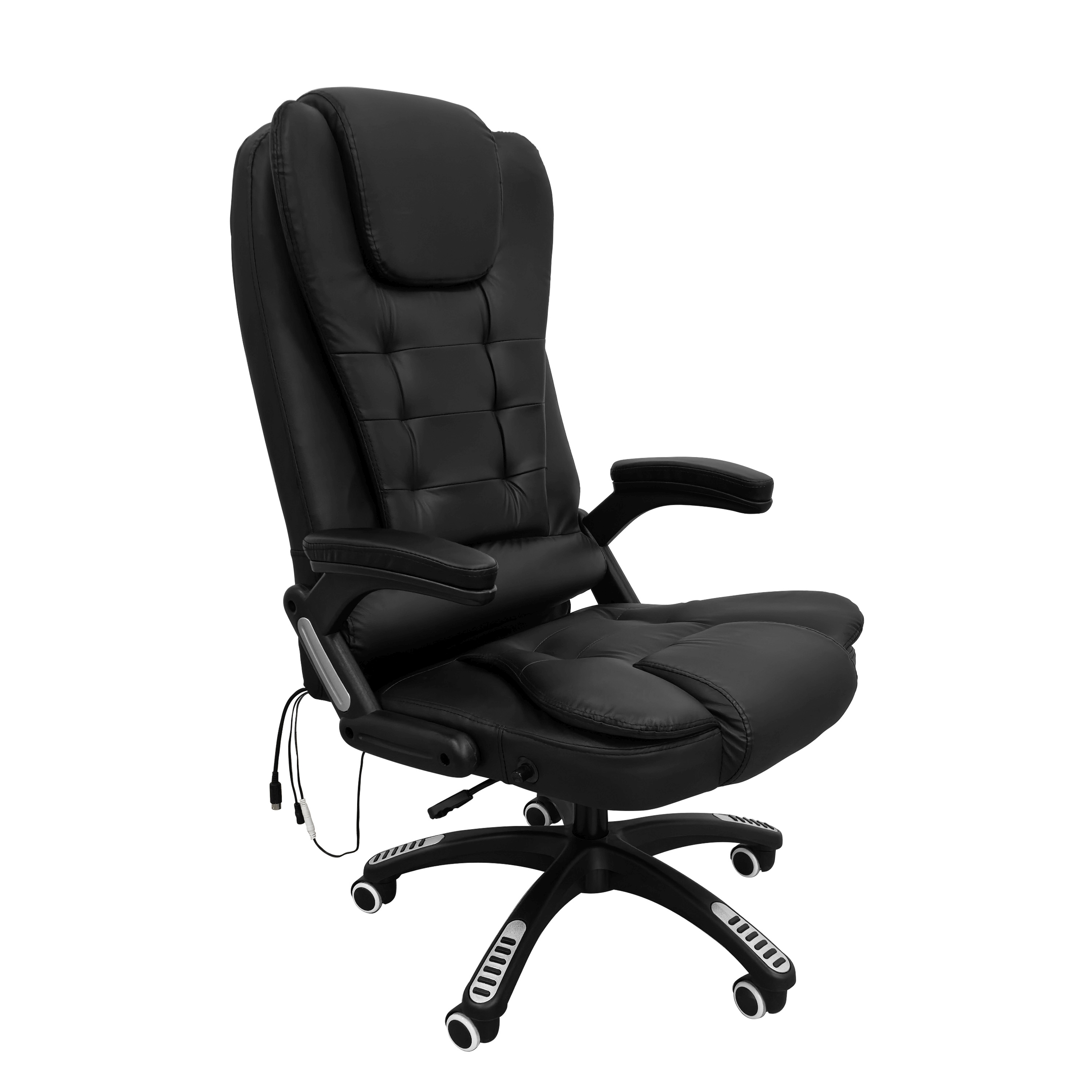 Bürostuhl Leder mit Massagefunktion BART schwarz