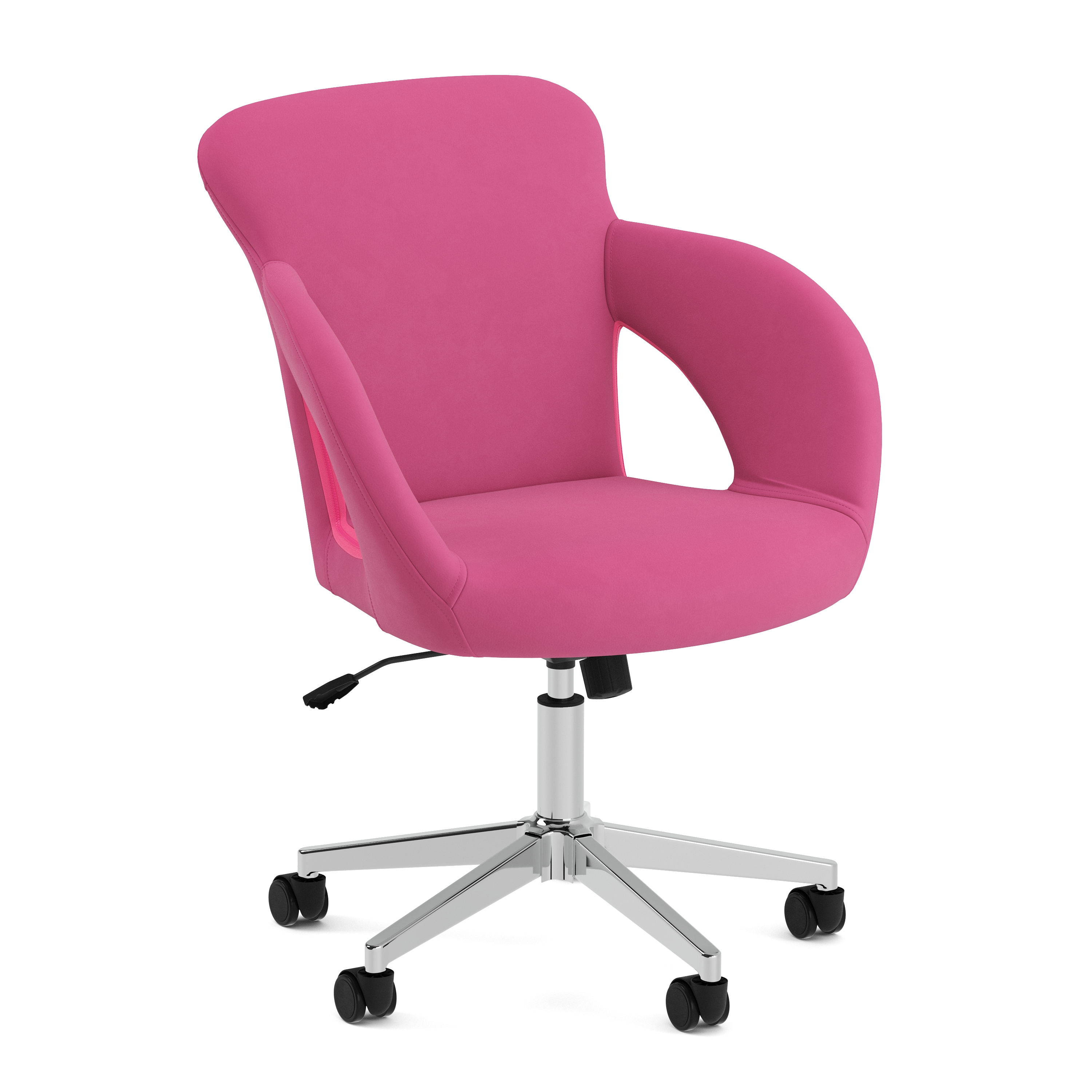 Bürostuhl Leder STELLAN pink