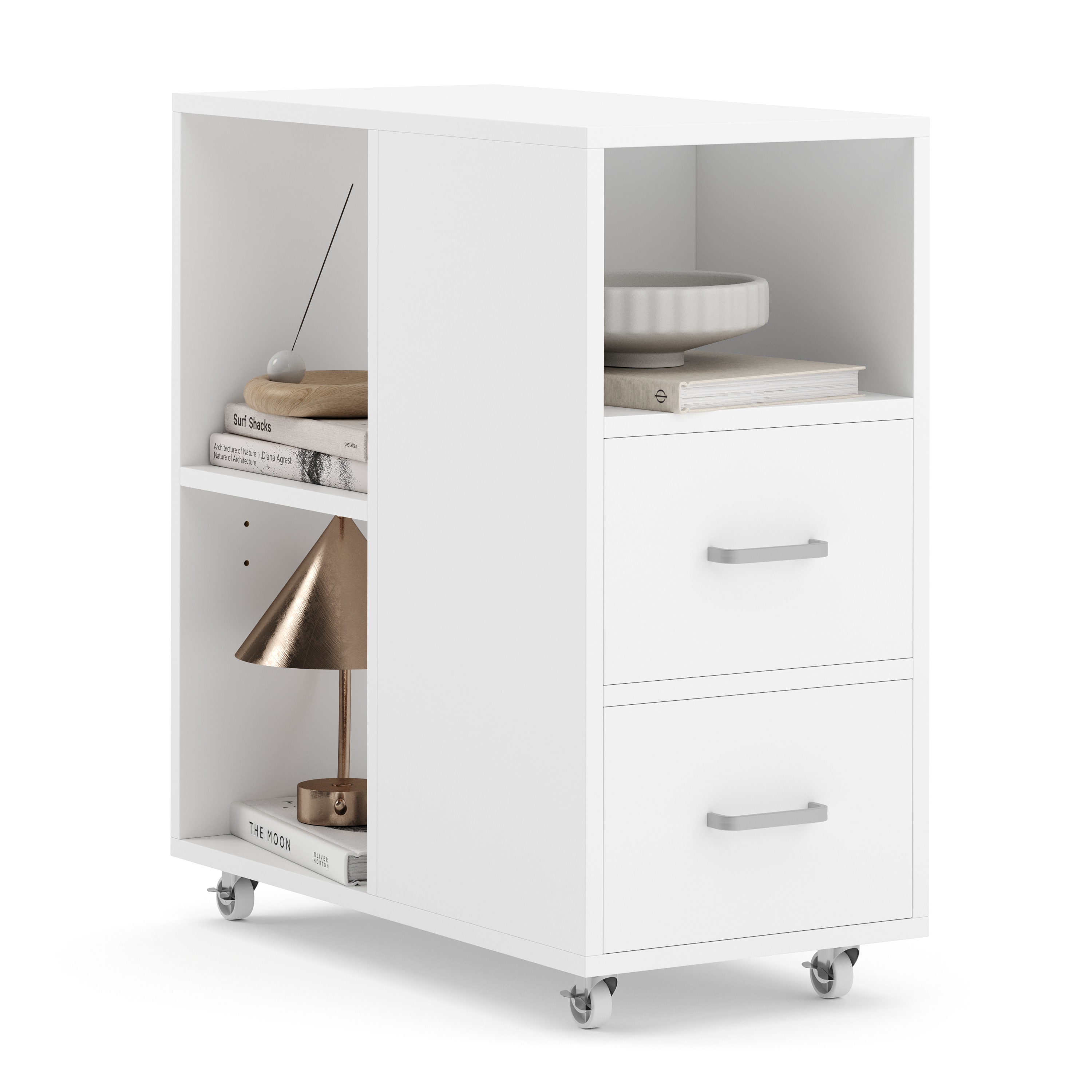 Korpus MODULO 30 x 60 x 65 cm 2 Schubladen weiss