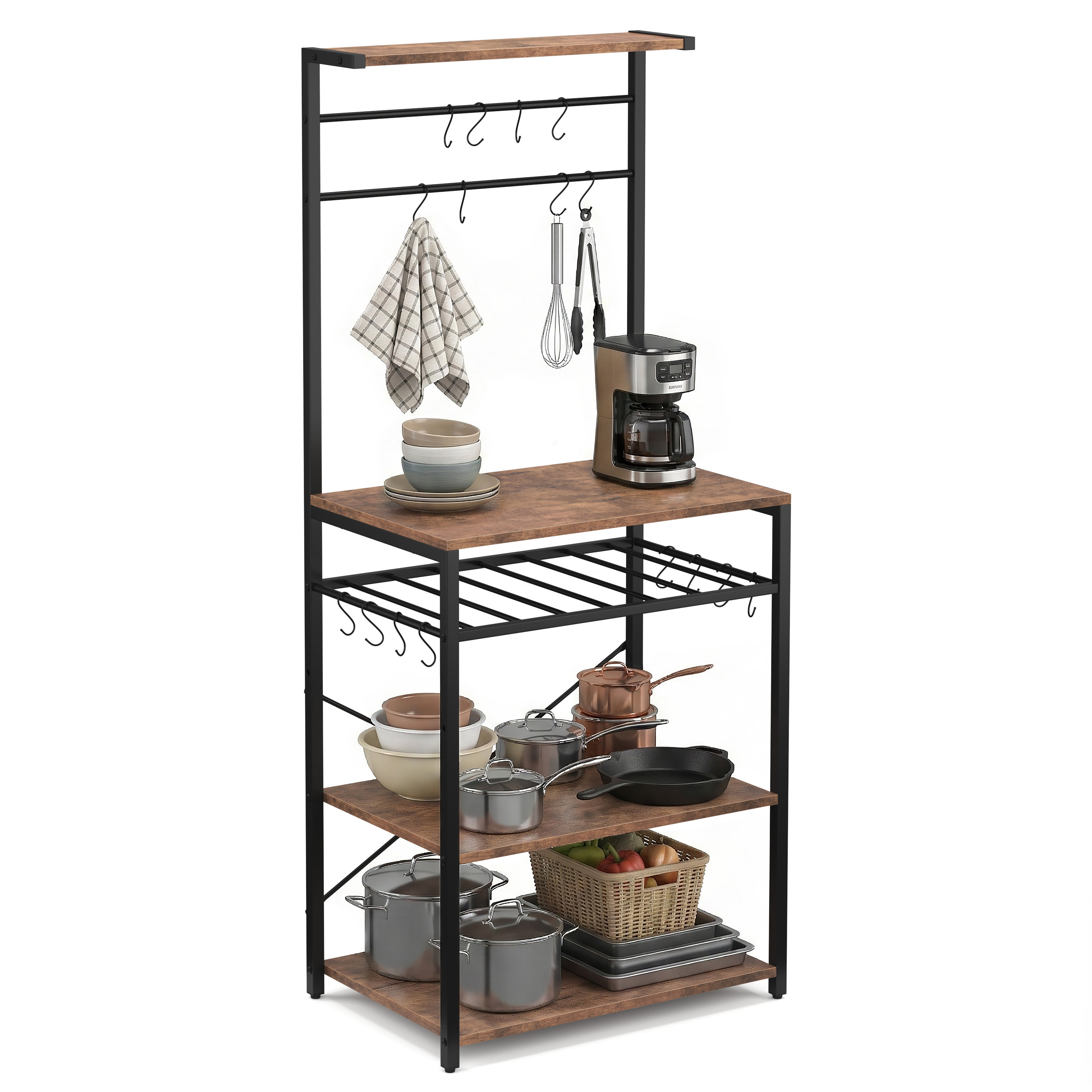 Küchenregal Vintage BONITA 59 x 143 x 40 cm