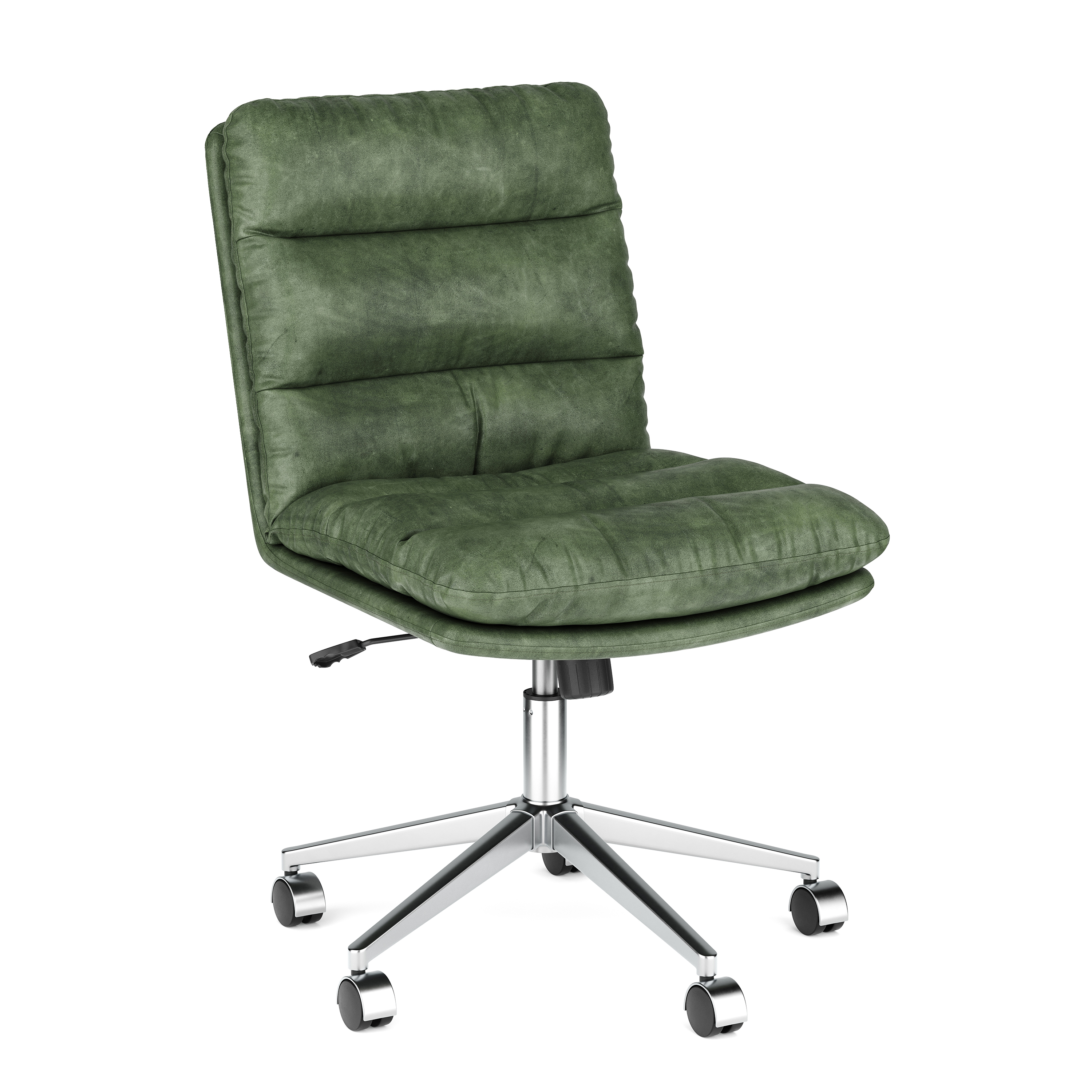 Bürostuhl Leder BILES grün