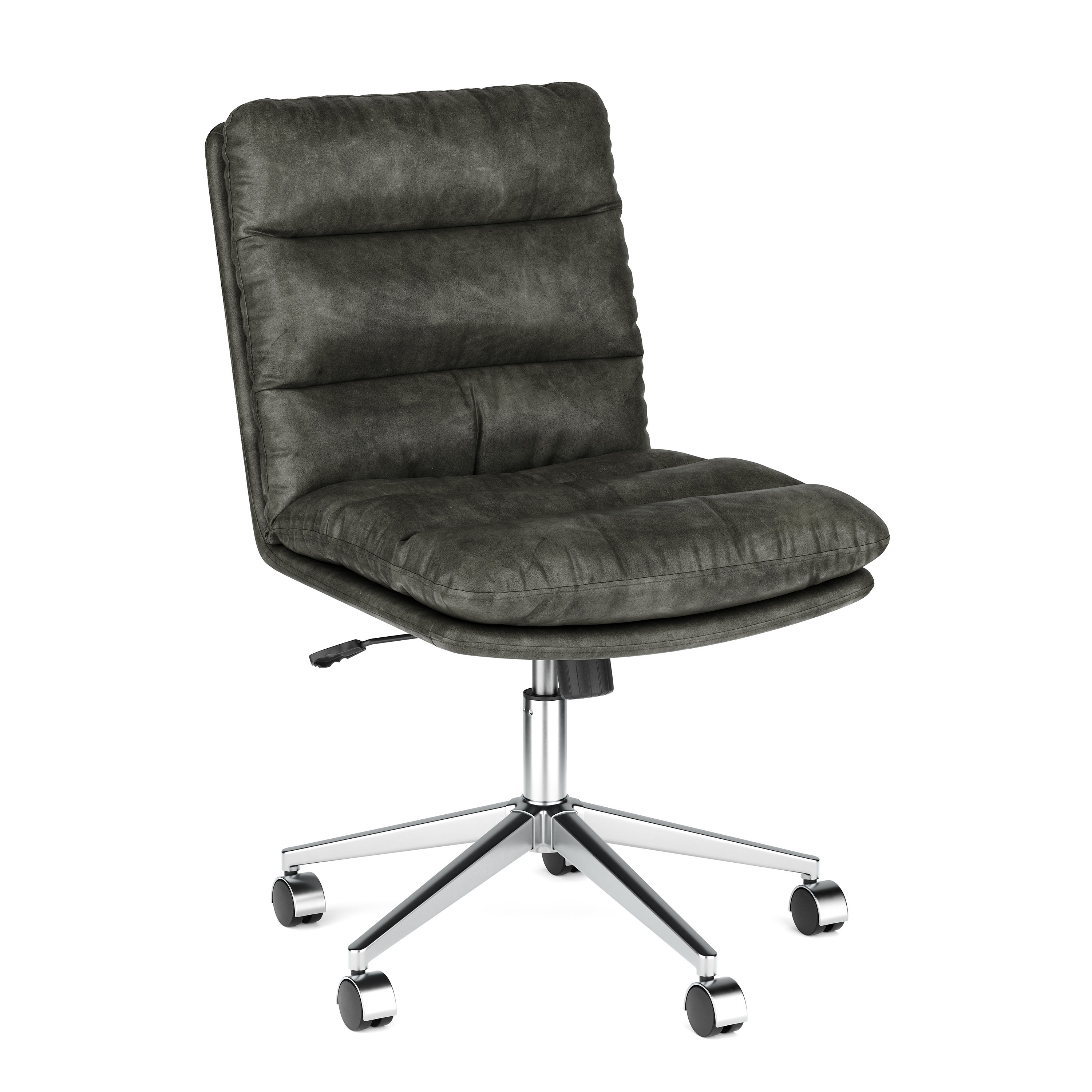 Bürostuhl Leder BILES anthrazit
