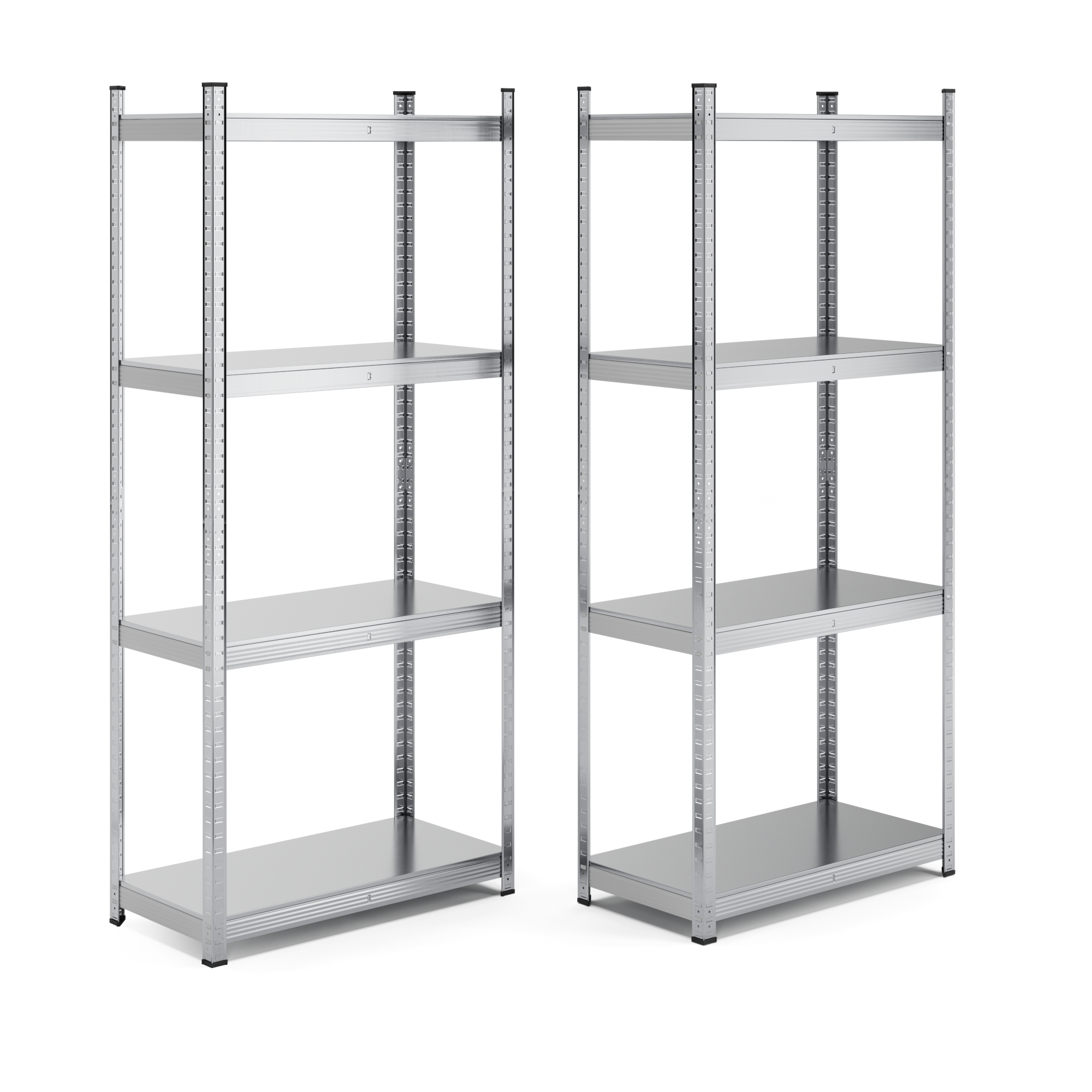 Steckregal Metall 80 x 40 x 180 cm 2er Set