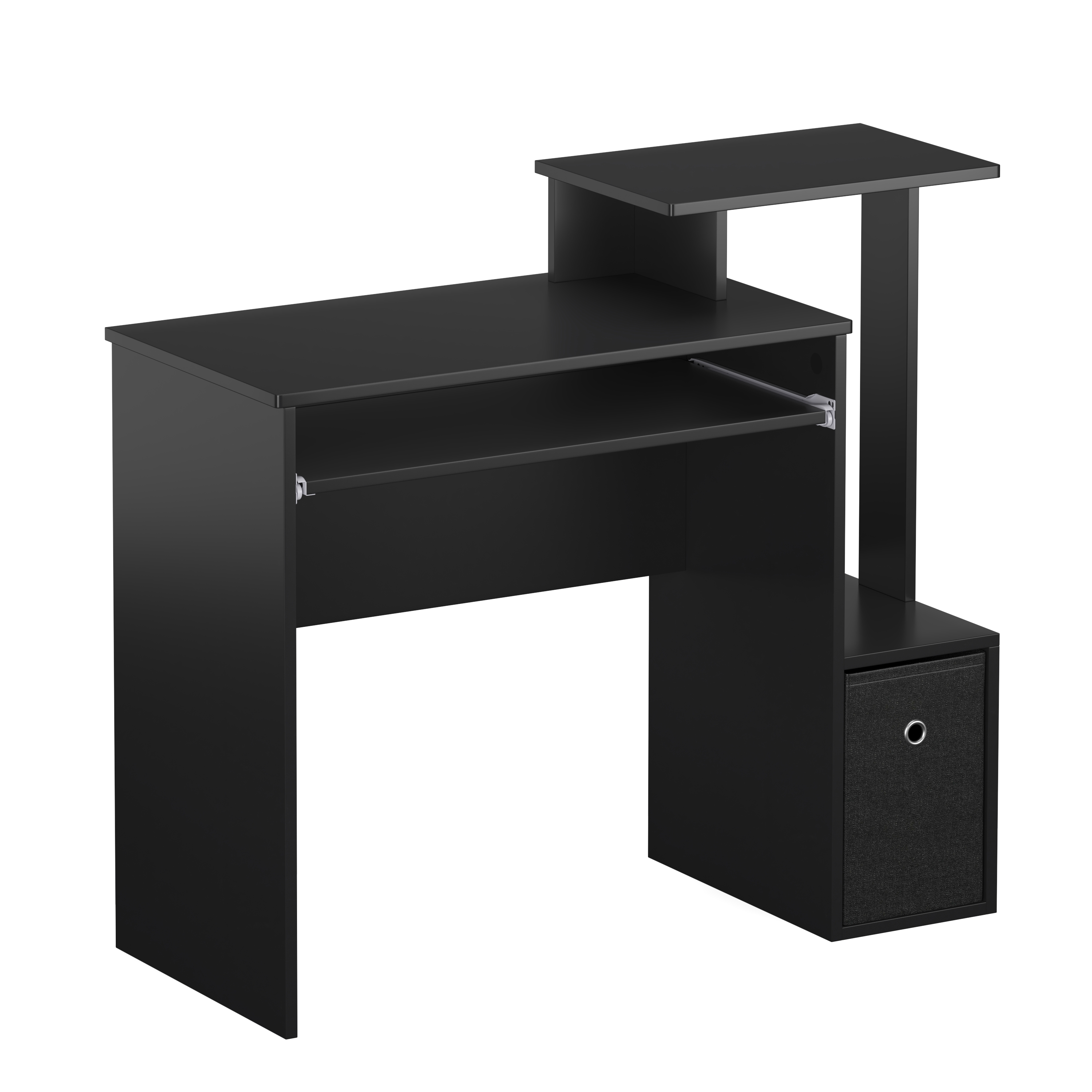 Schreibtisch ARDEN mit Stauraum 99 x 40 x 87 cm schwarz