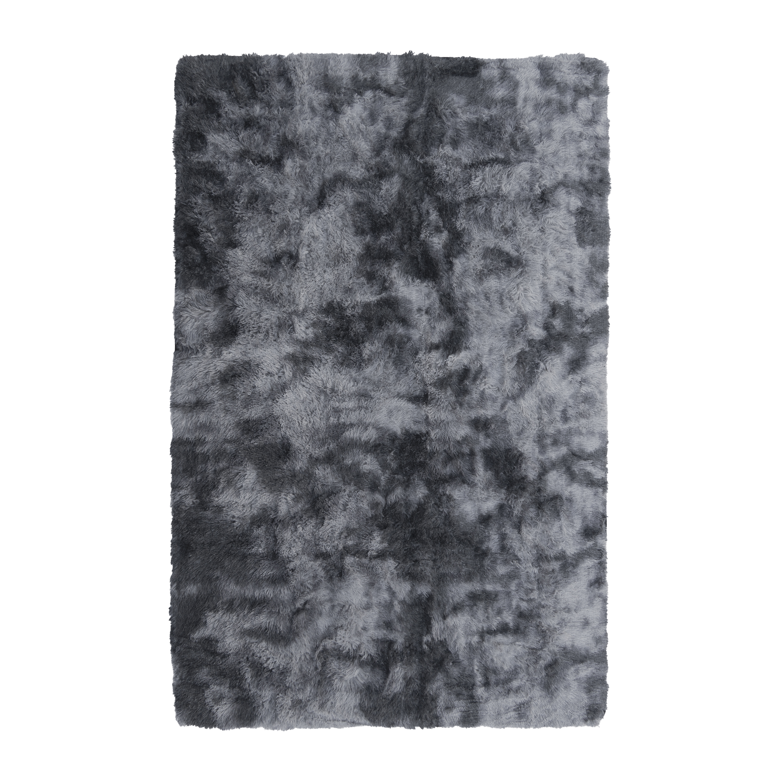 Hochflor Teppich flauschig 120 x 180 cm grau