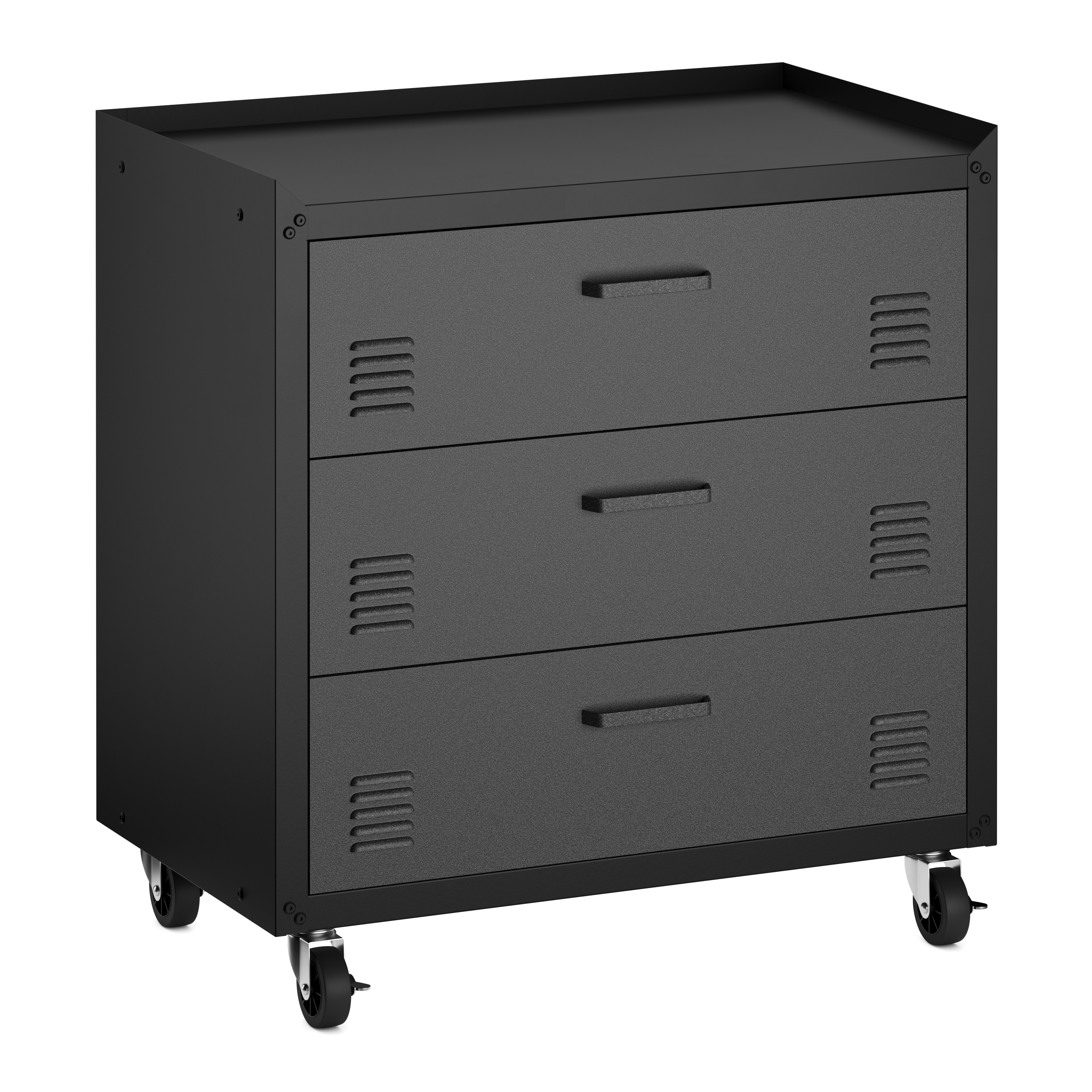 Korpus MAKSIMUS 3 Schubladen anthrazit/schwarz