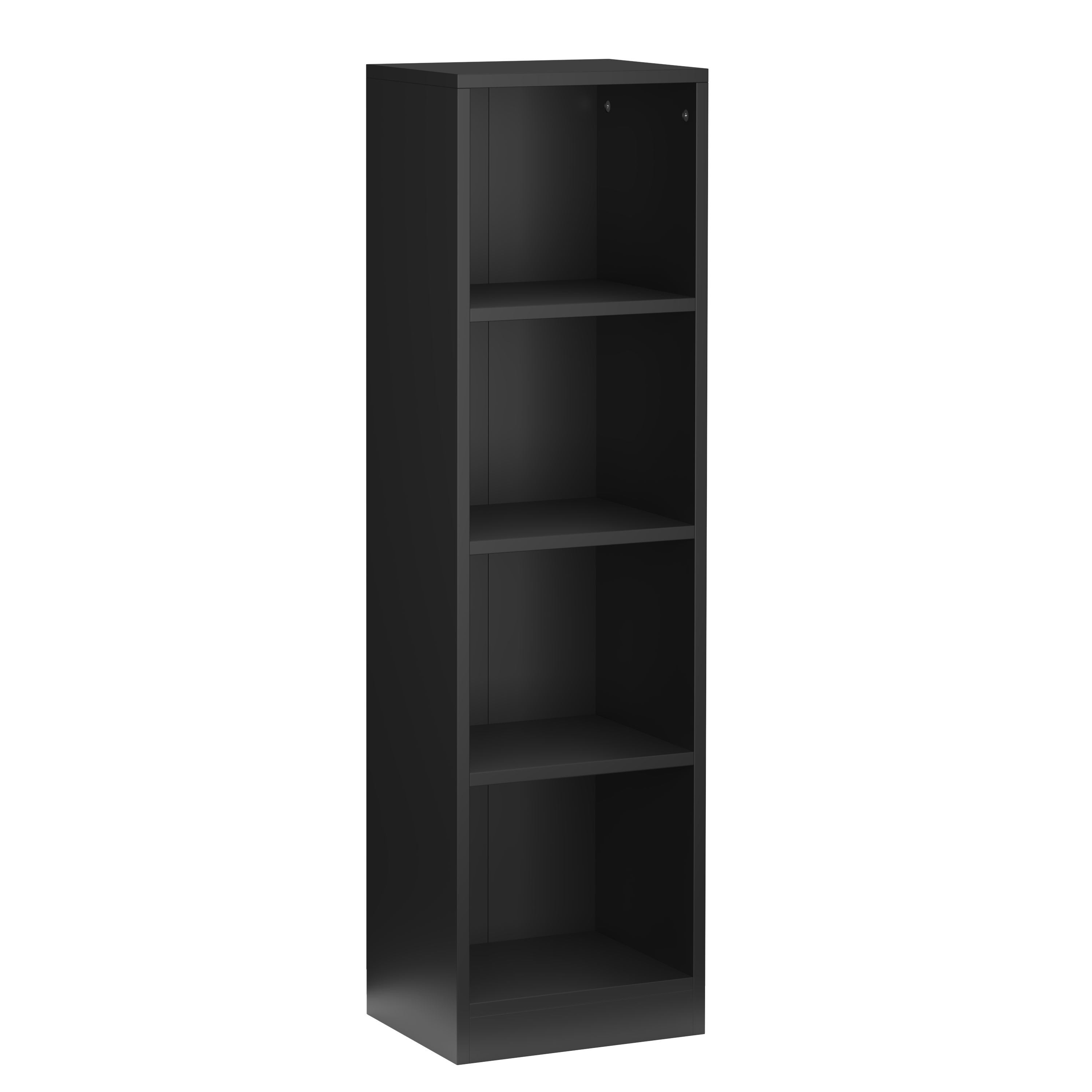Bücherregal TAINARA 4 Fächer 30 x 106 cm schwarz