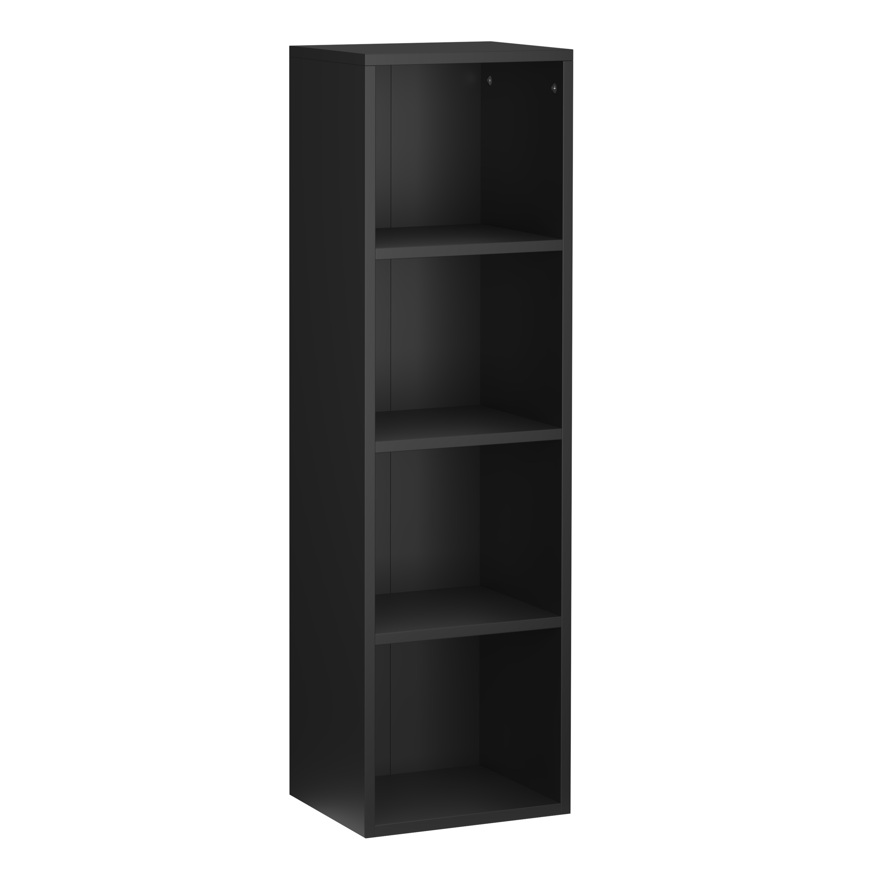Bücherregal TAINARA 4 Fächer 30 x 106 cm schwarz