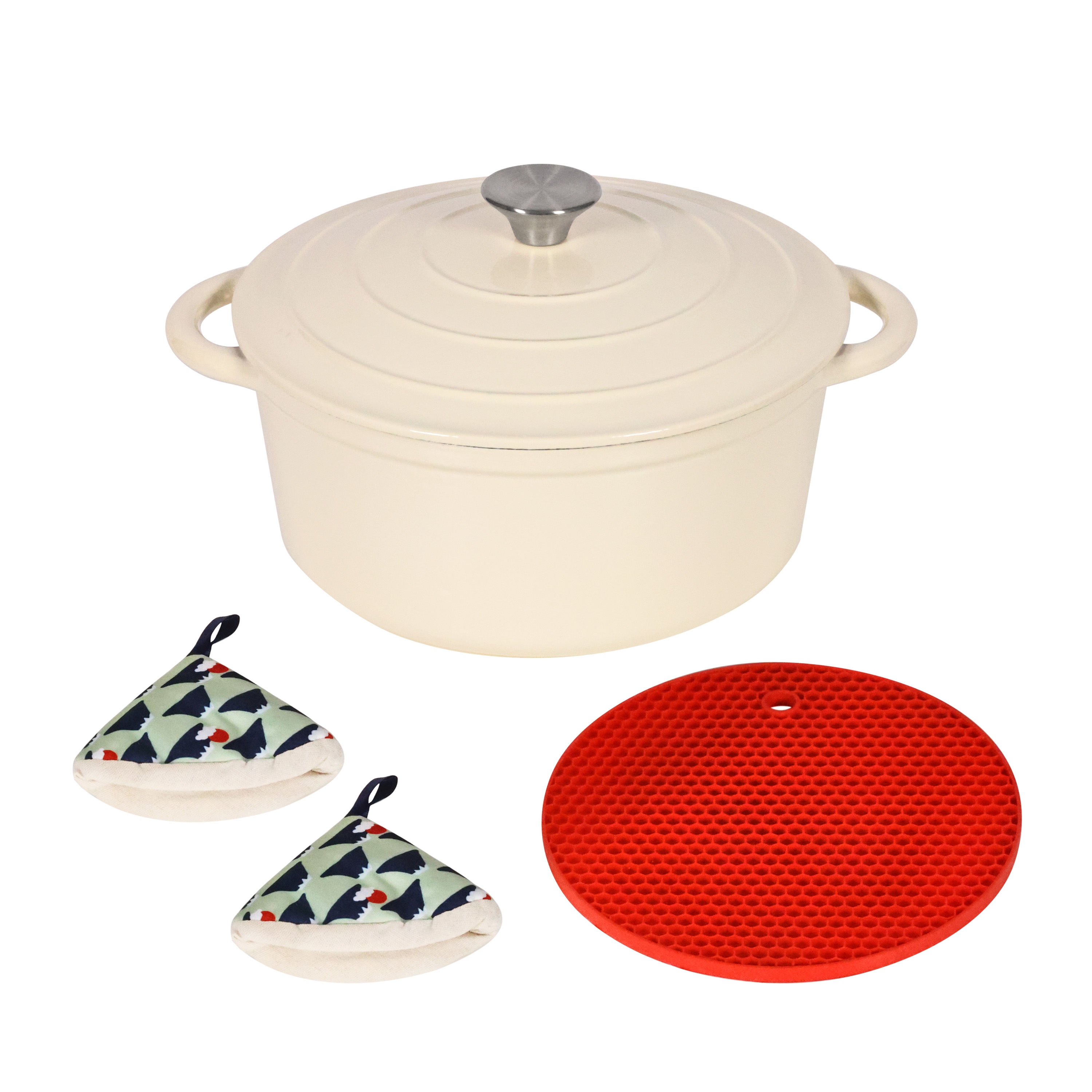 Gusseisentopf 4.8L weiss