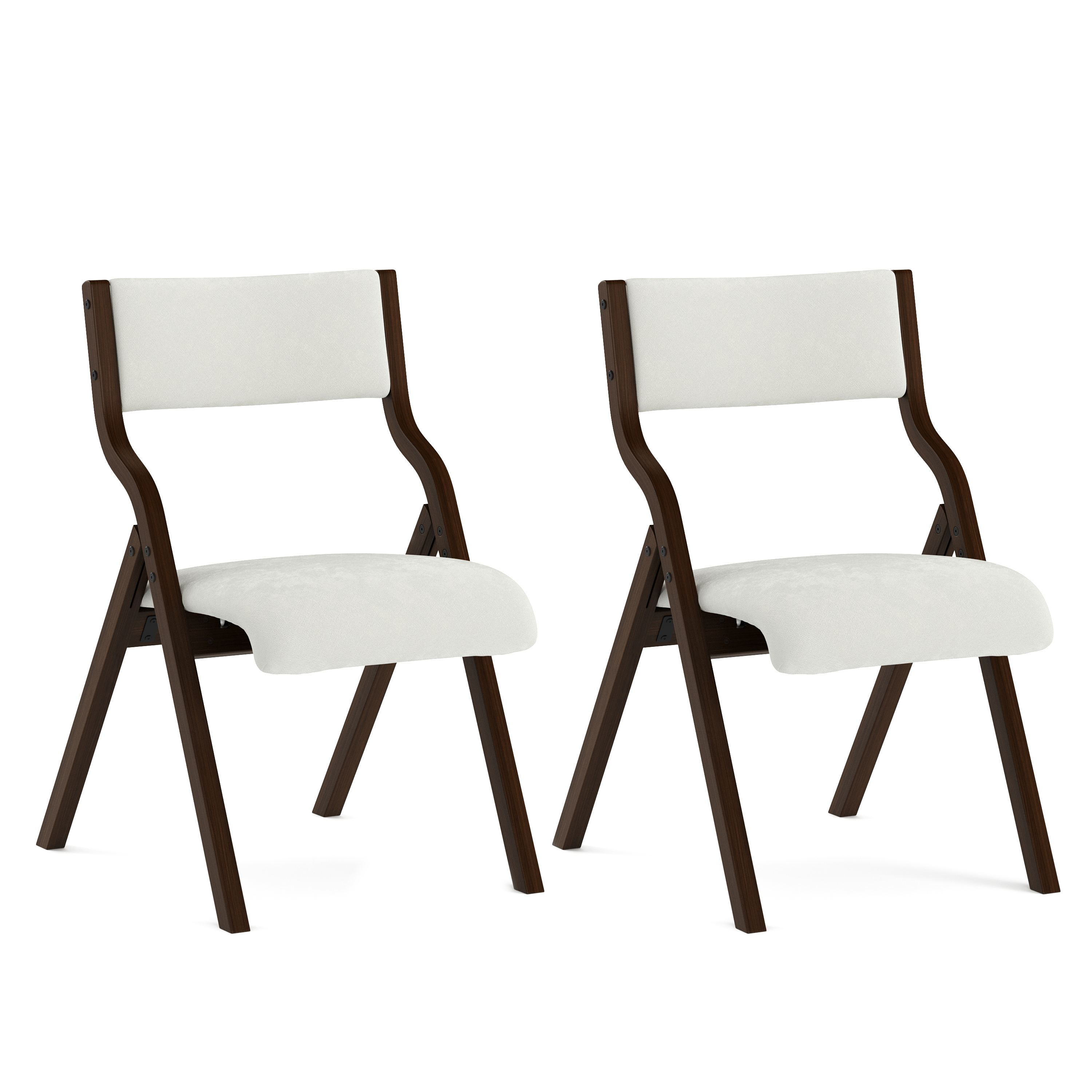 Klappstuhl BUFORD 2er Set beige/braun