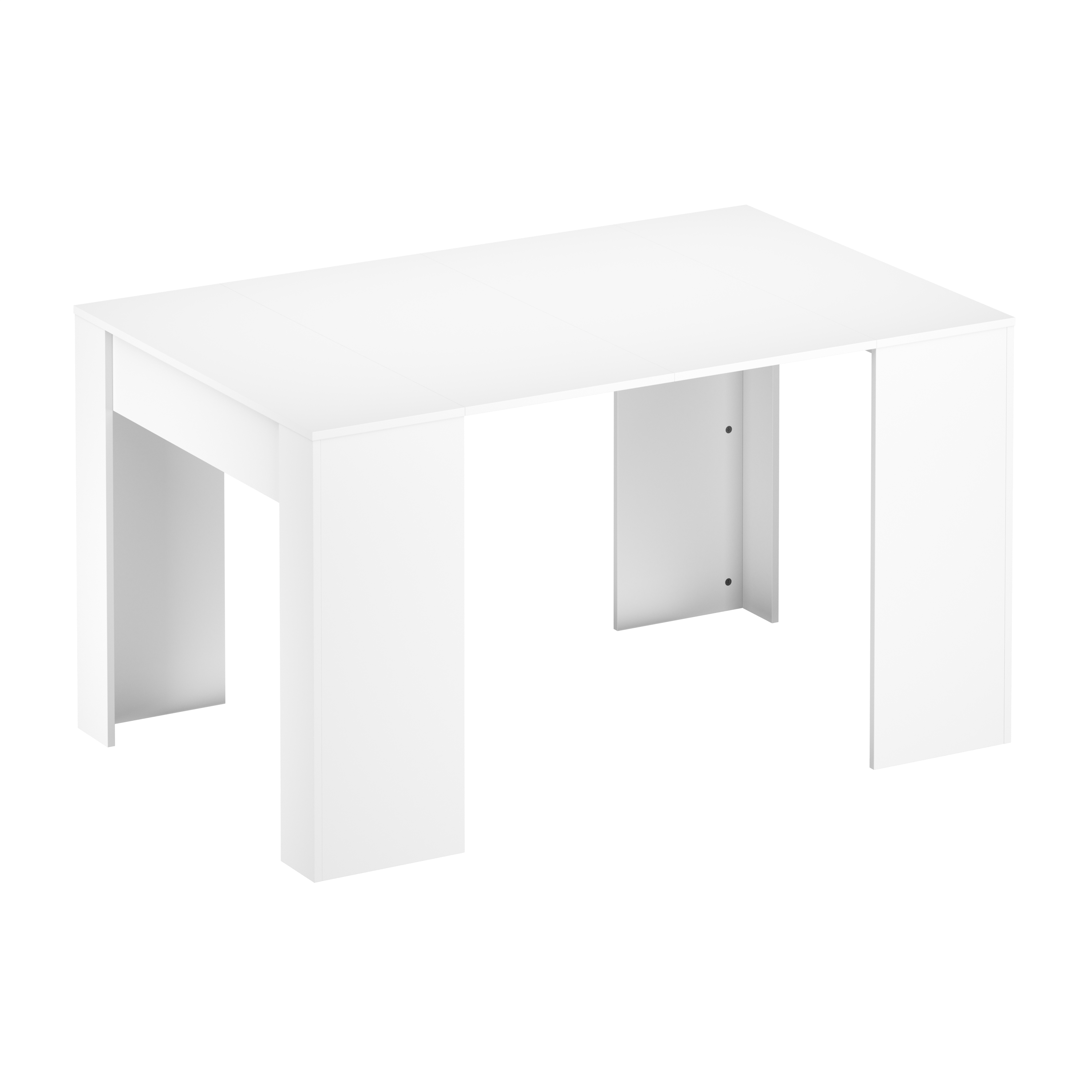 Esstisch ausziehbar DIRK 58/140 x 90 cm weiss