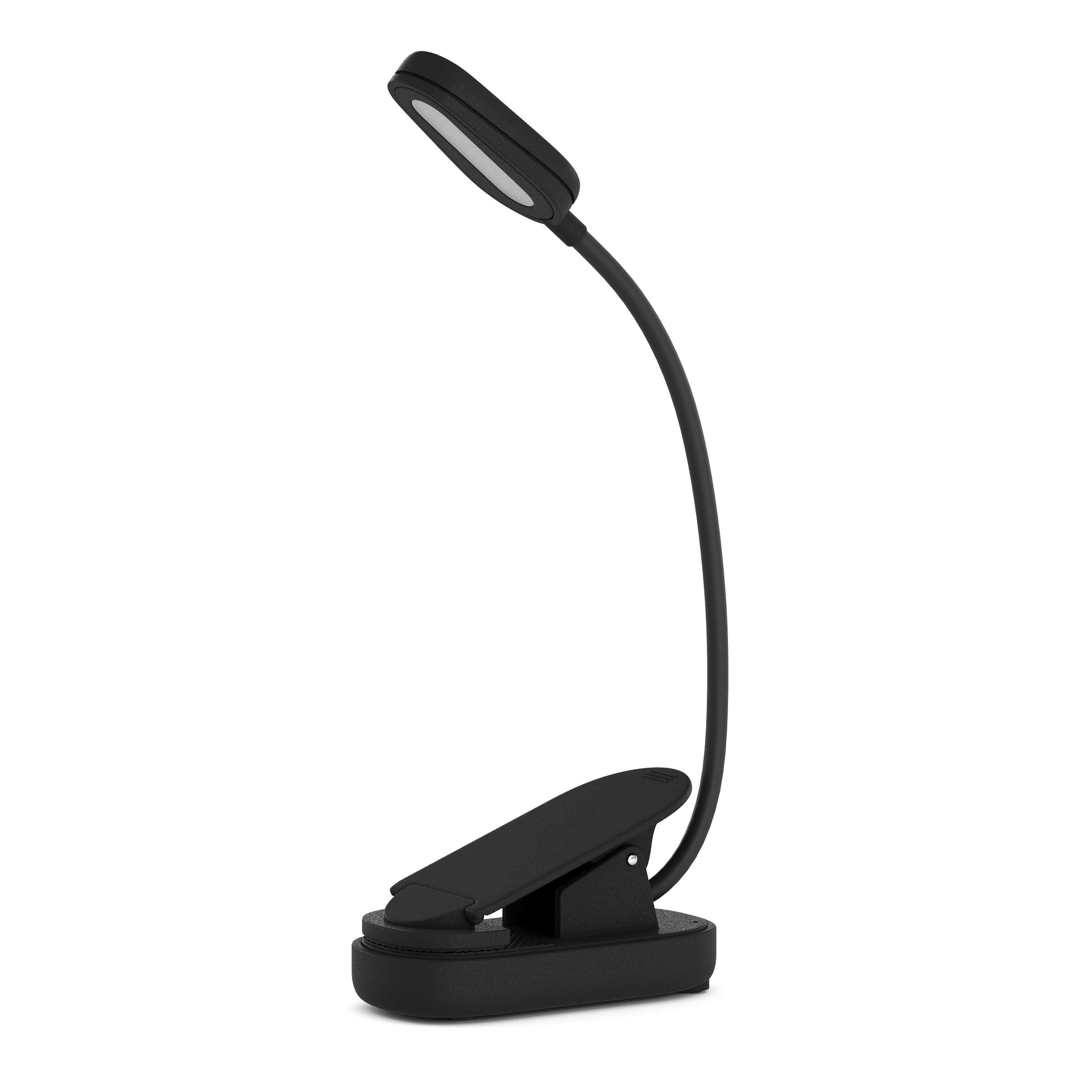 LED Klemmleuchte Leselampe mit Akku schwarz