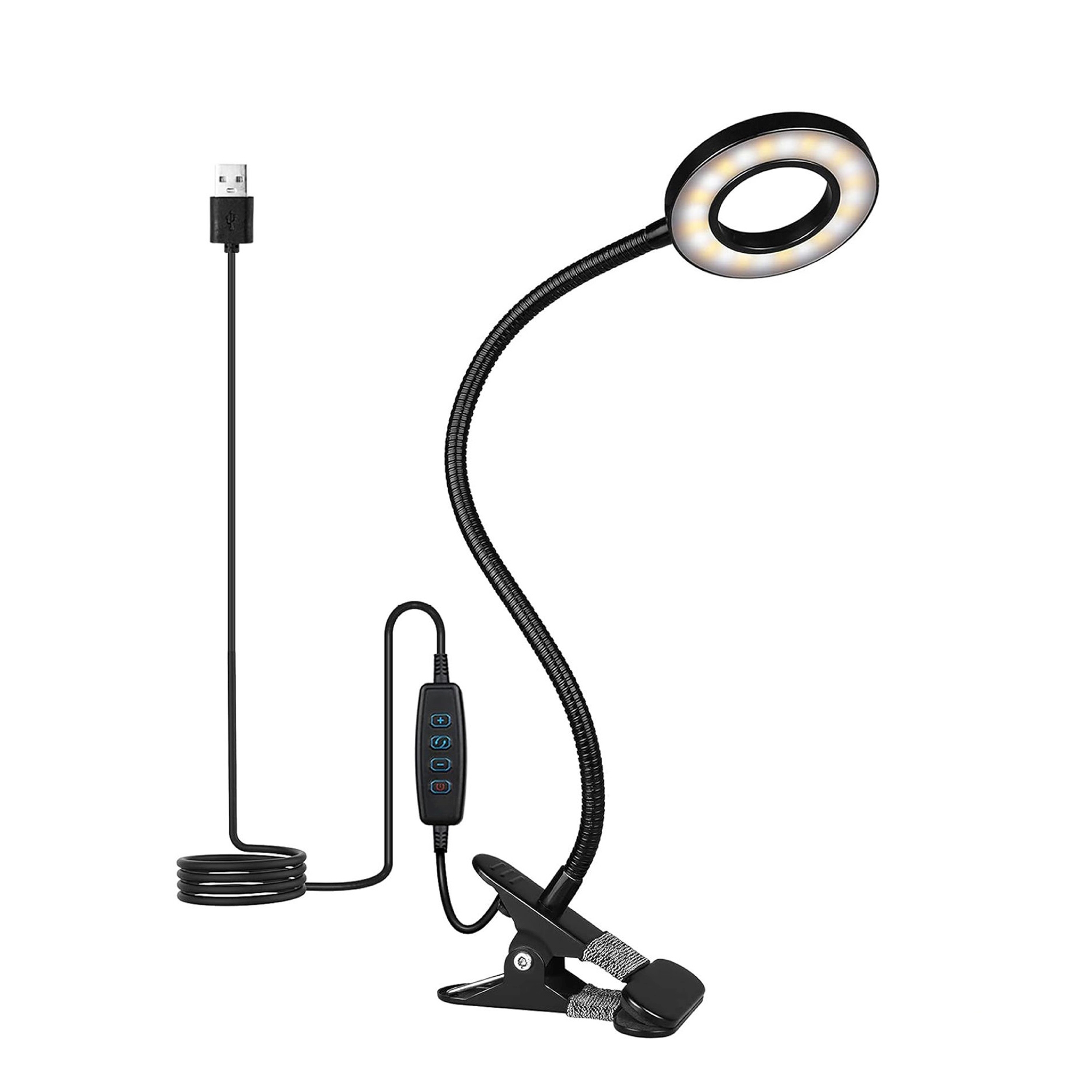 LED Tischlampe Klemmleuchte LUMI schwarz
