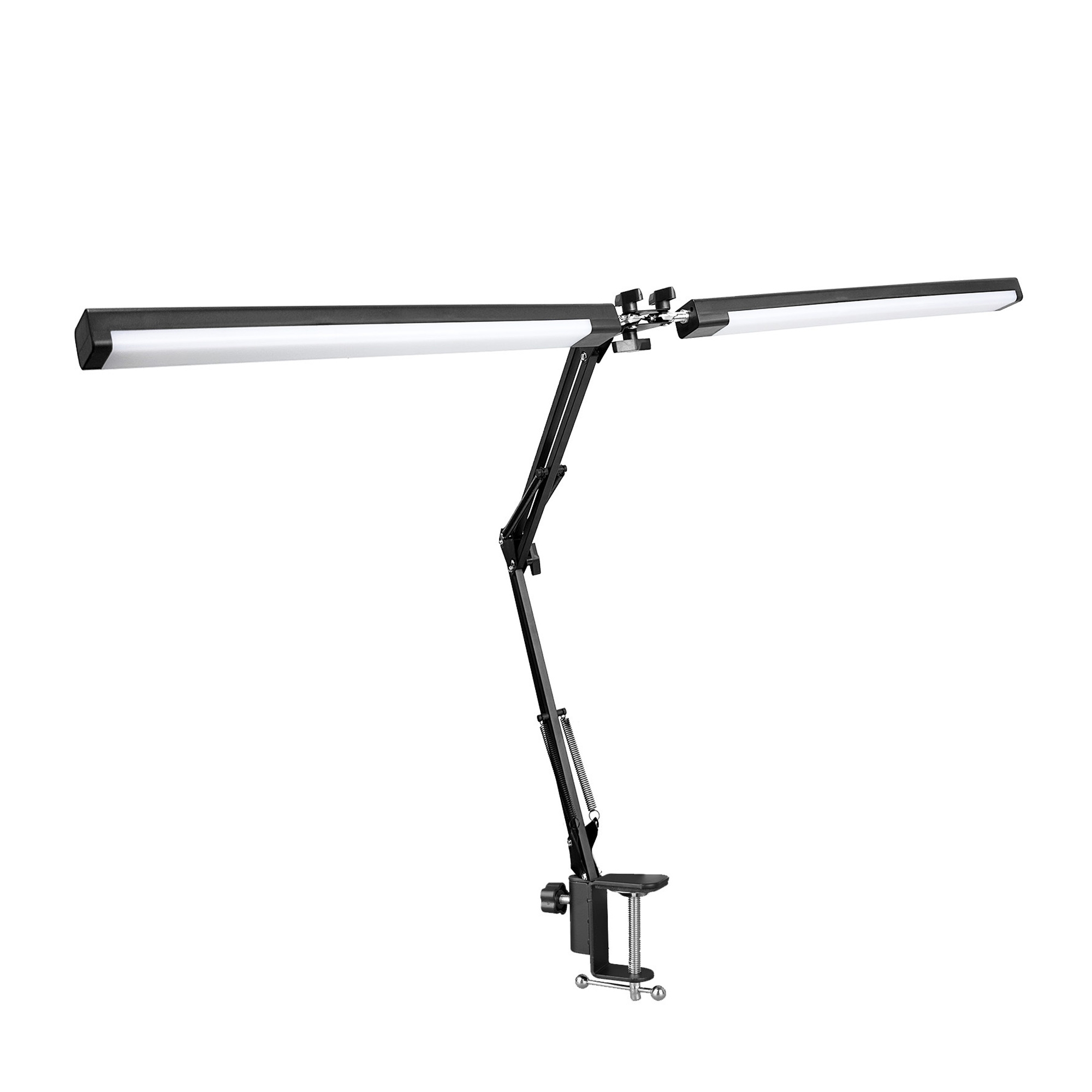 LED Tischlampe Doppelleuchte TRISOL schwarz