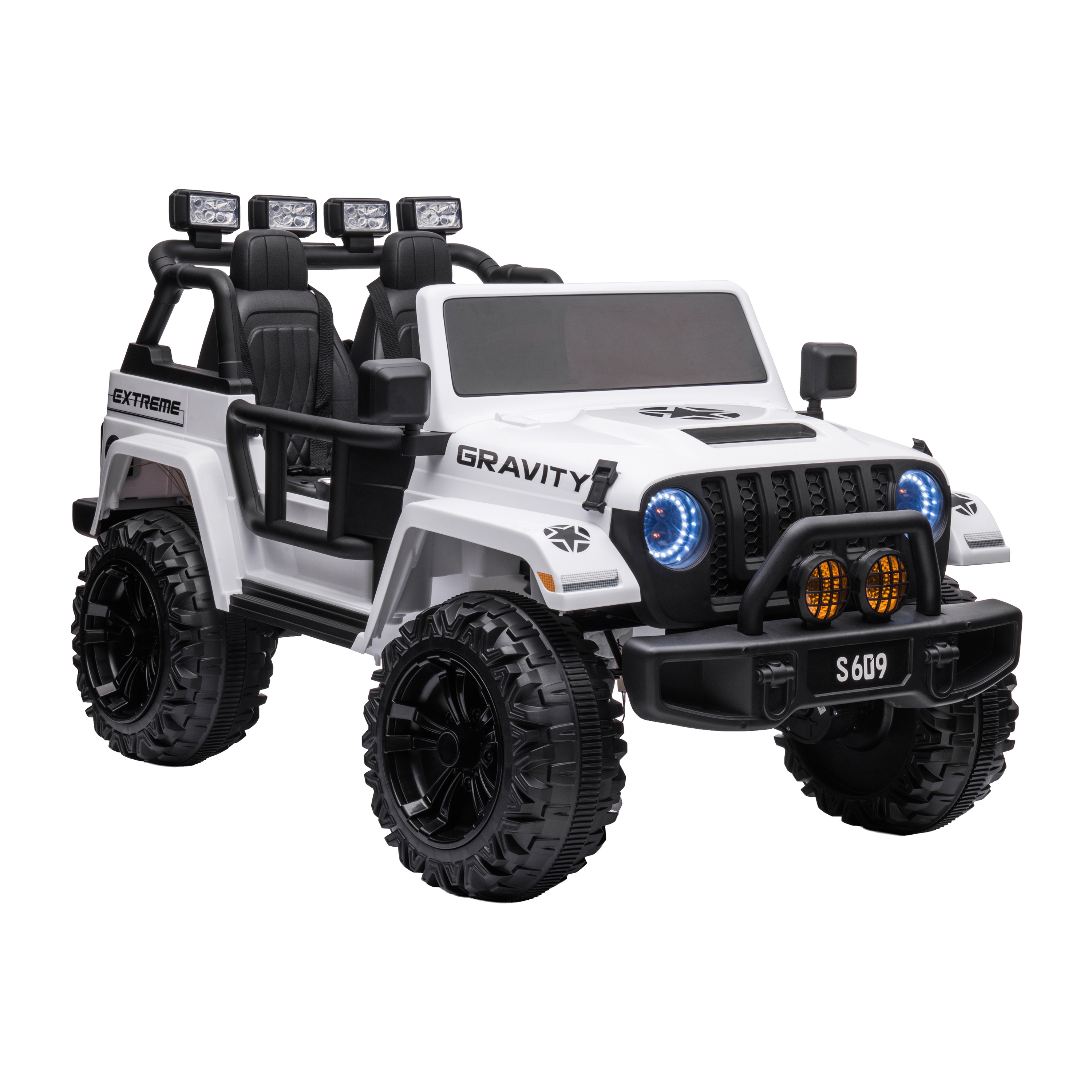 Image of Elektroauto Kinder Off-Roader weiss