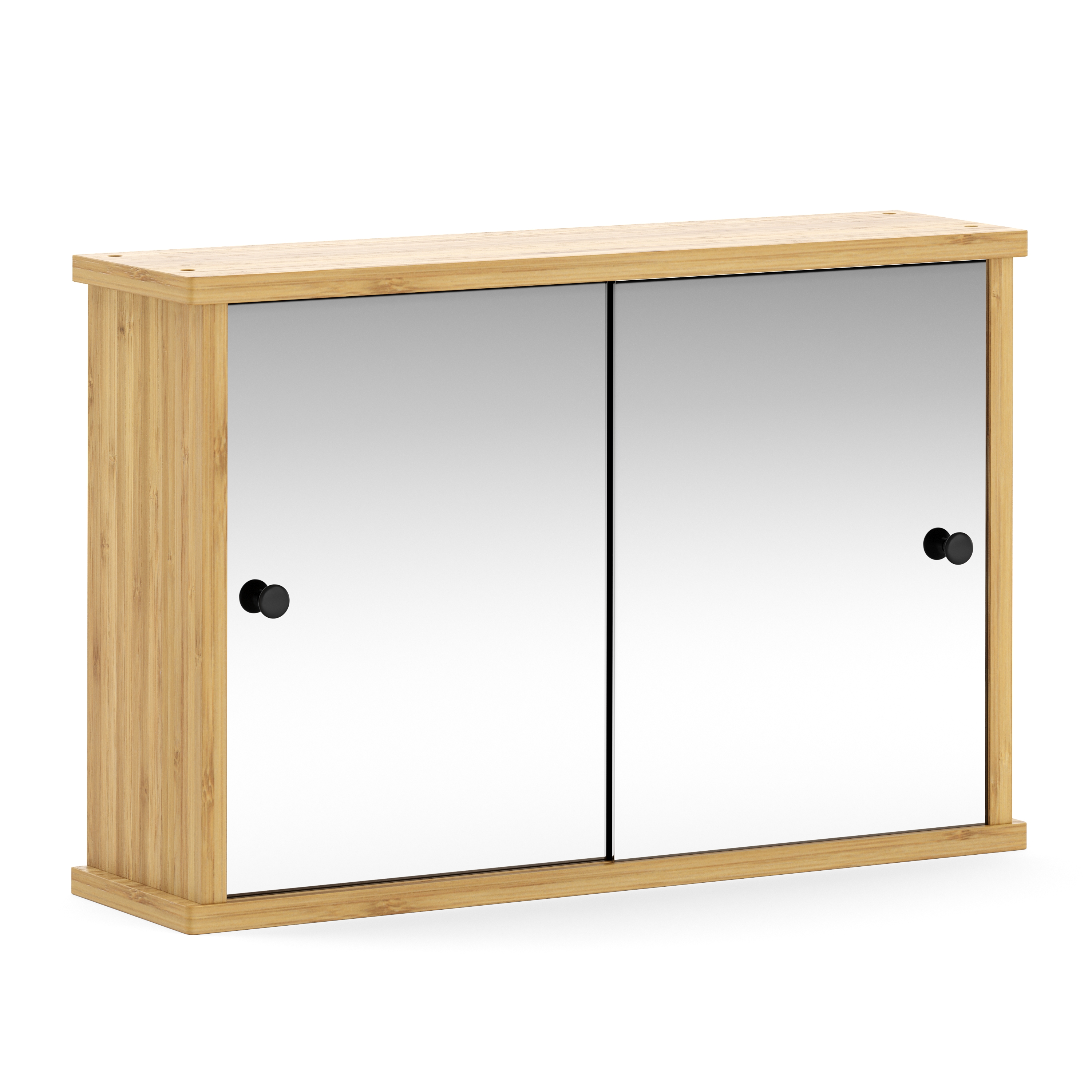 Spiegelschrank Badezimmer Bambus TULUM 55 x 14 x 36 cm | GONSER.CH