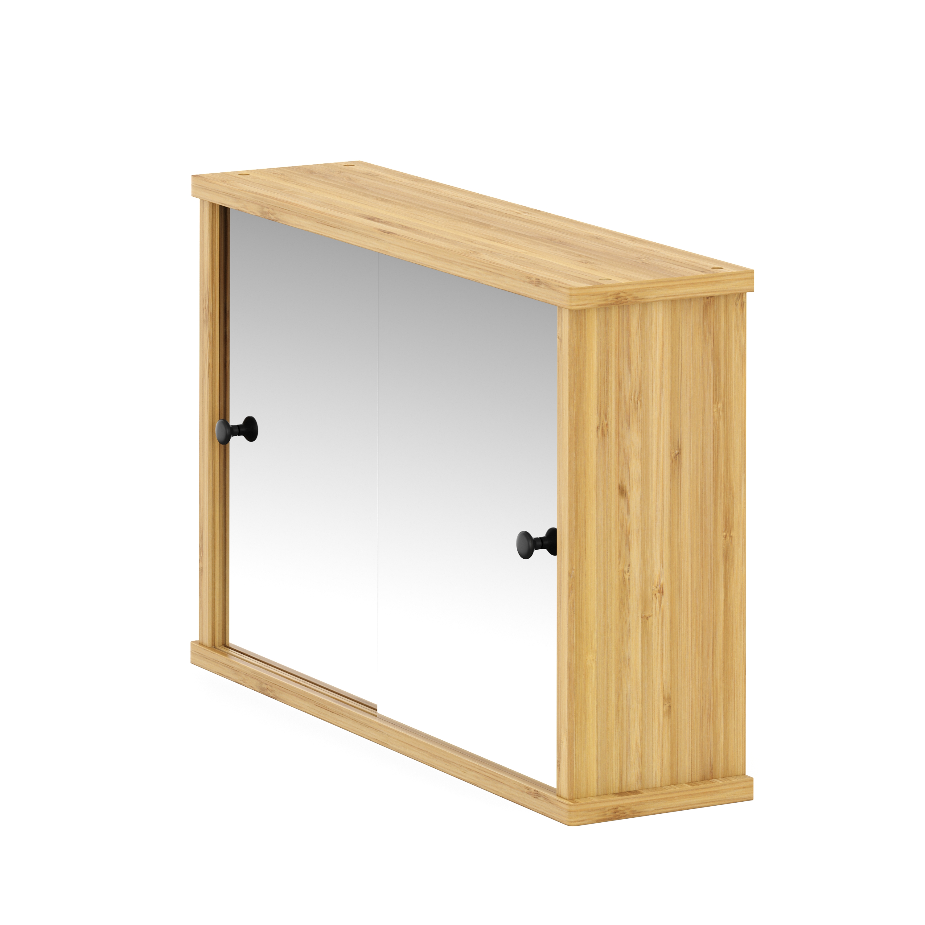 Spiegelschrank Badezimmer Bambus TULUM 55 x 14 x 36 cm | GONSER.CH