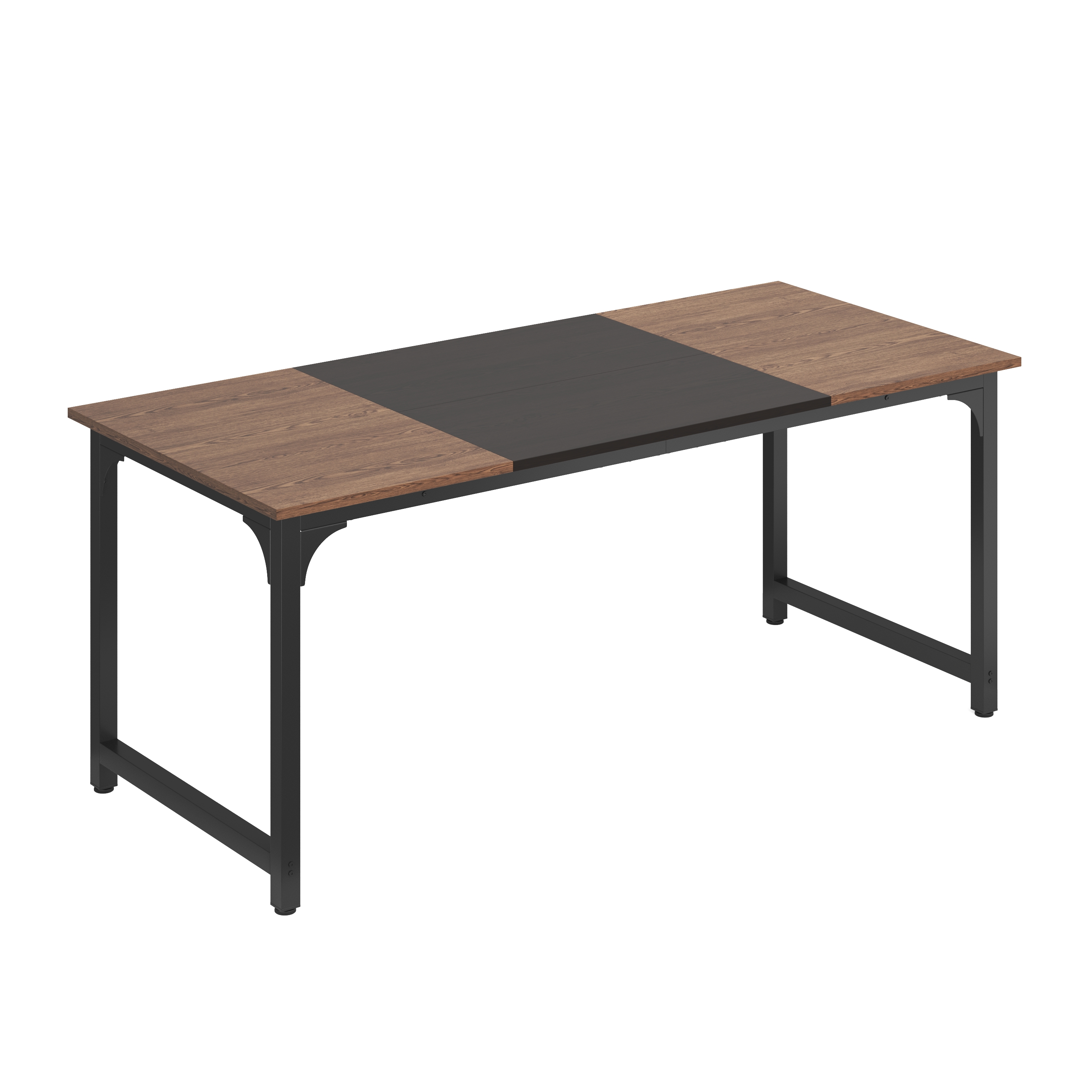 Schreibtisch KARL 180 x 80 x 75 cm braun/schwarz