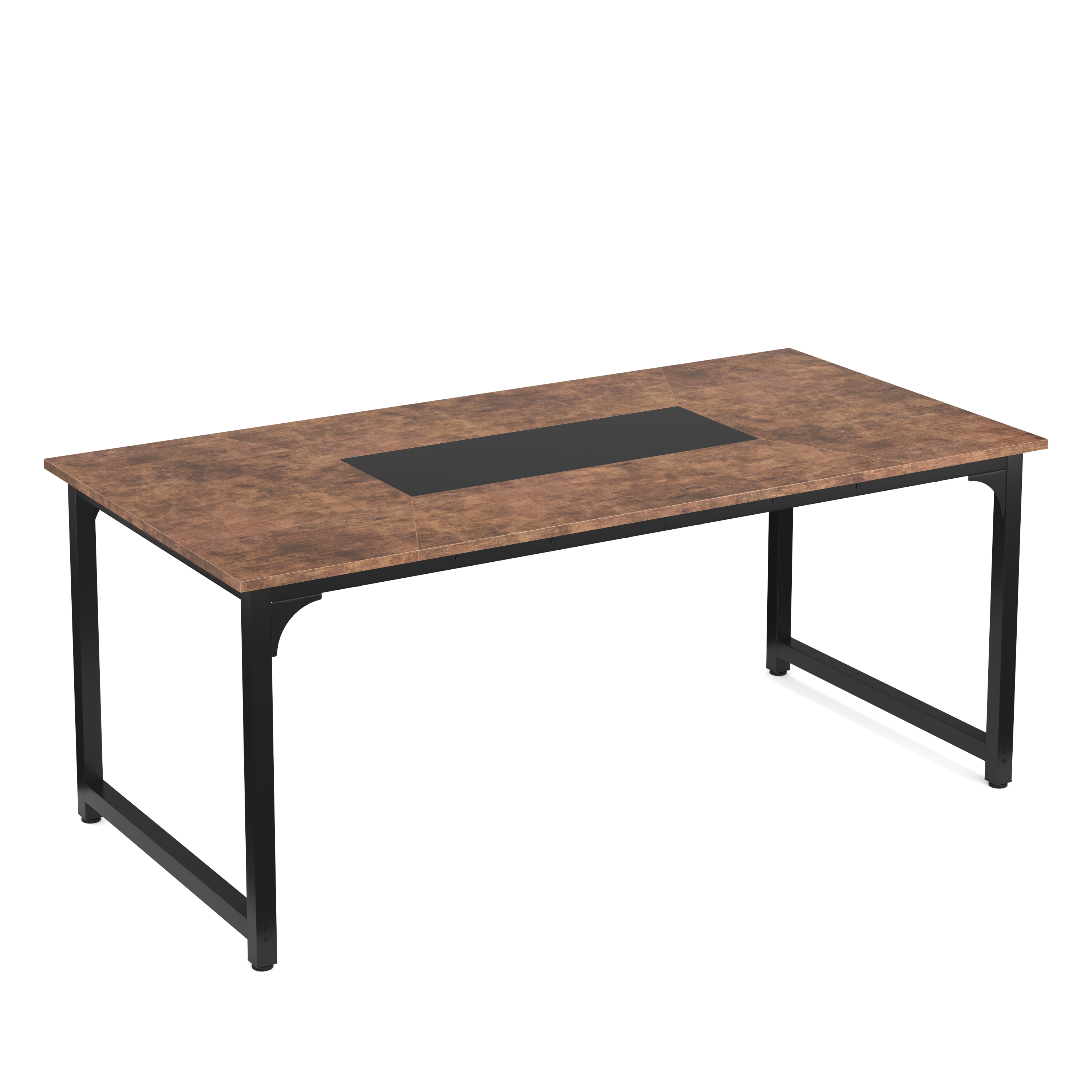 Schreibtisch ALLEN 180 x 90 x 75 cm braun/schwarz