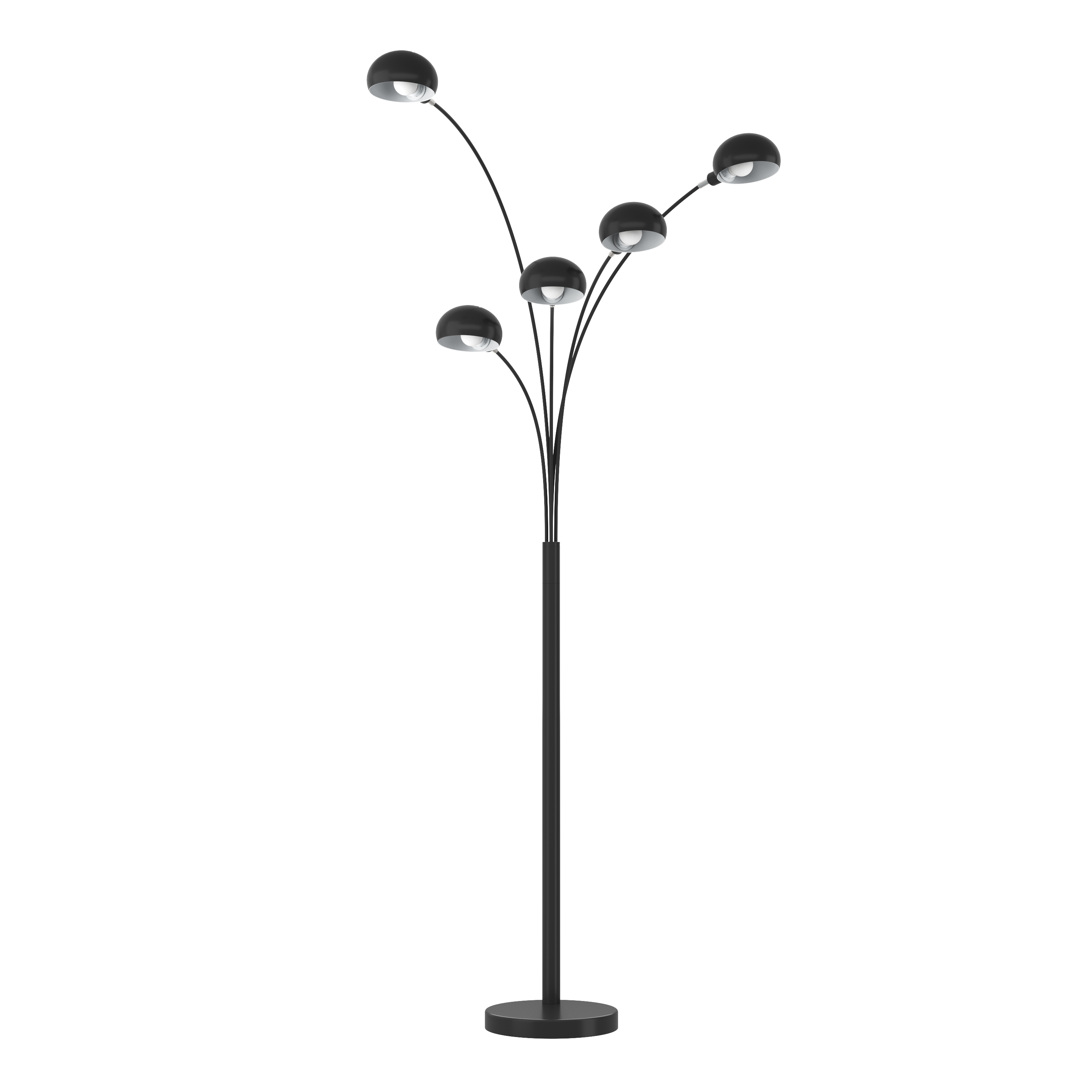 Stehlampe PALMYS 5 flammig schwarz