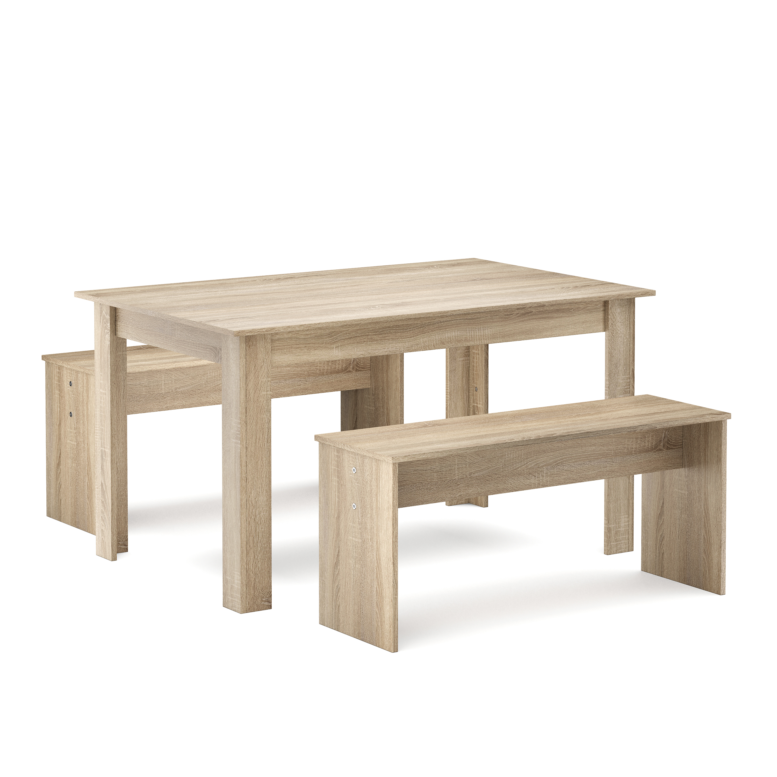 Essgruppe BRENO 3-teilig hellbraun