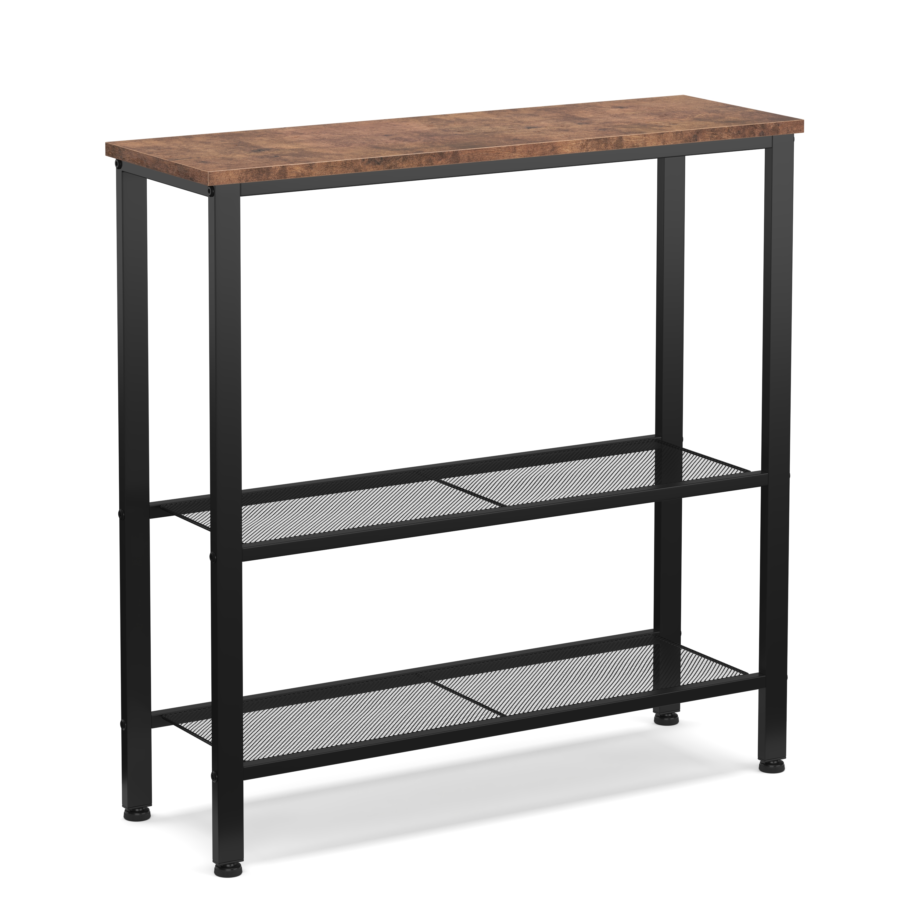 Konsolentisch Vintage BONITA mit 3 Ablagen 75 x 75 cm