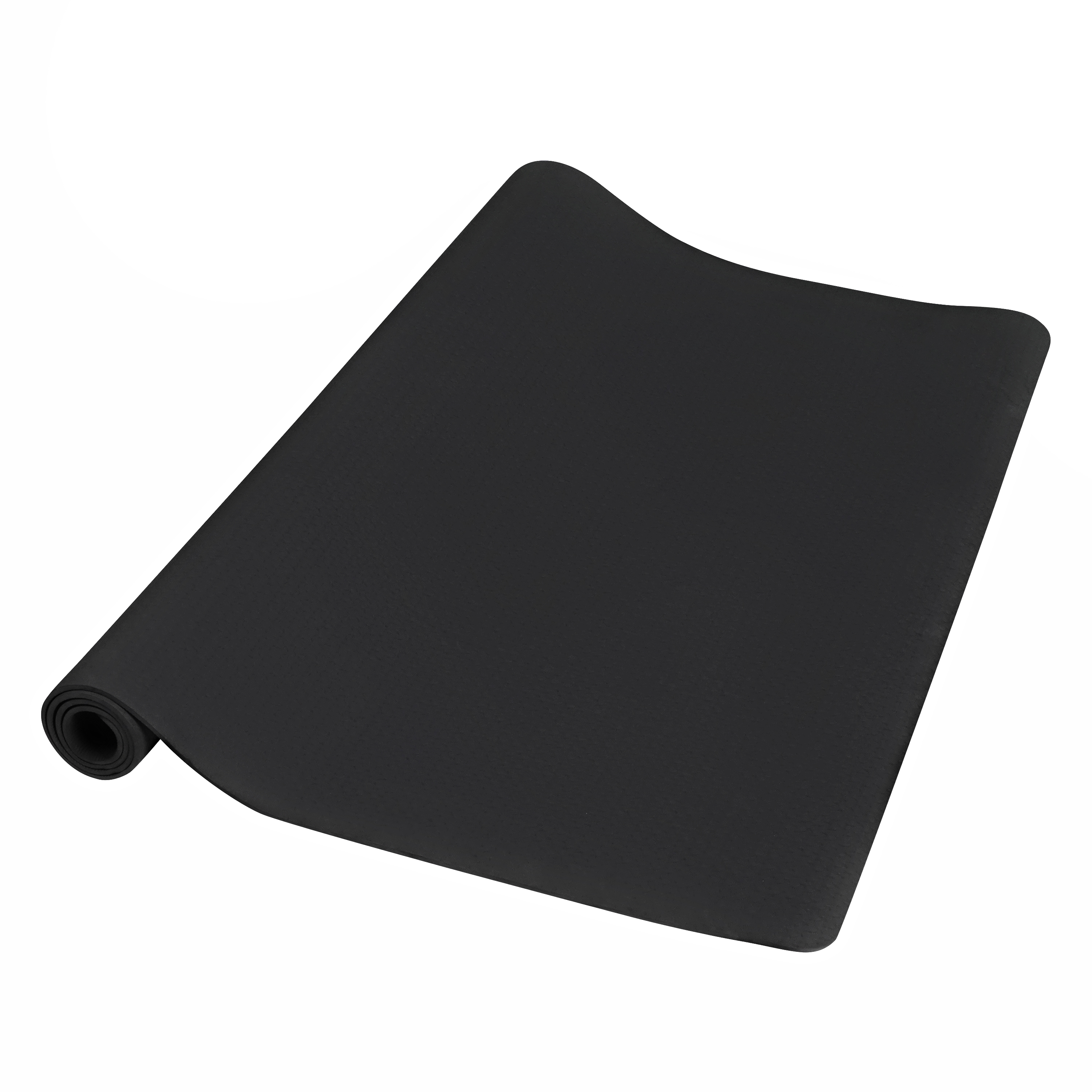 Yogamatte mit Tasche schwarz 183 x 122 x 0.6 cm