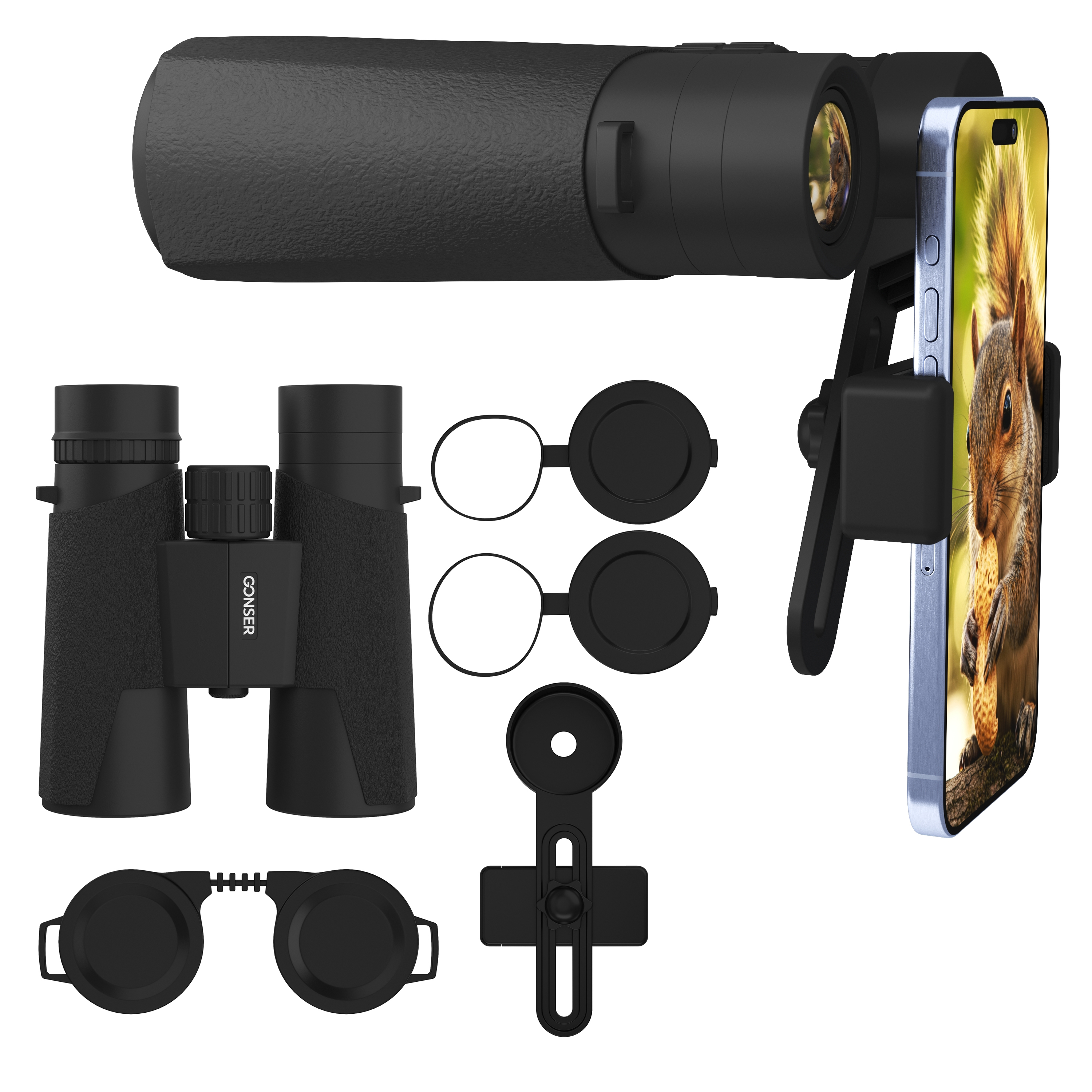 Fernglas schwarz 10x42