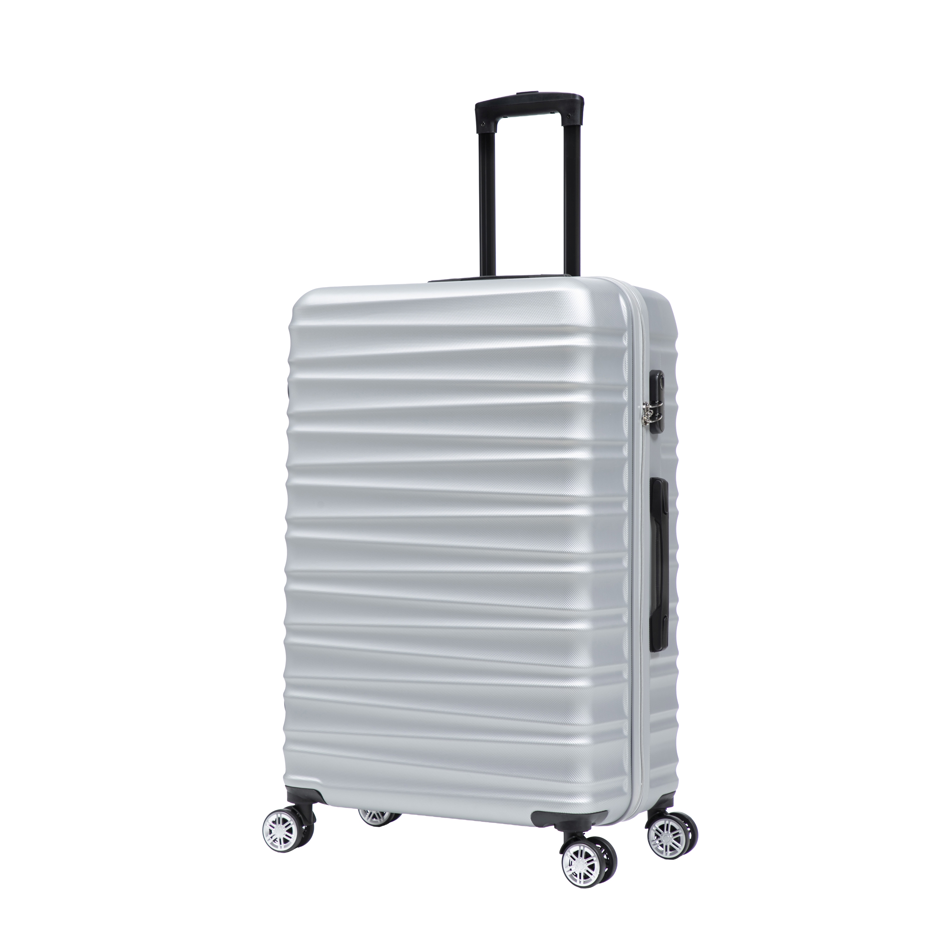 Reisekoffer Hartschalenkoffer DUNE Grösse XL silber