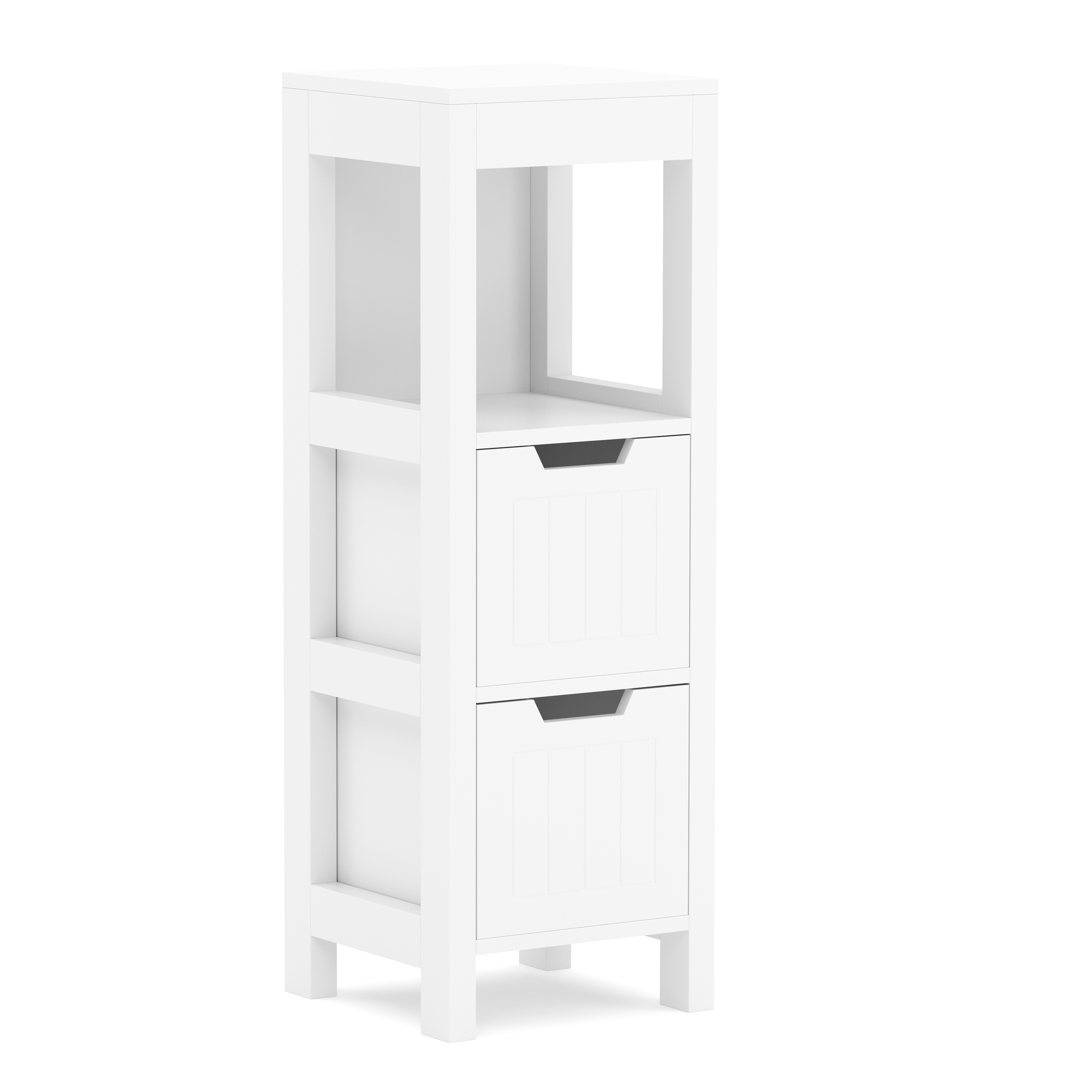 Badezimmerregal FORTUNA 30 x 30 x 89 cm weiss