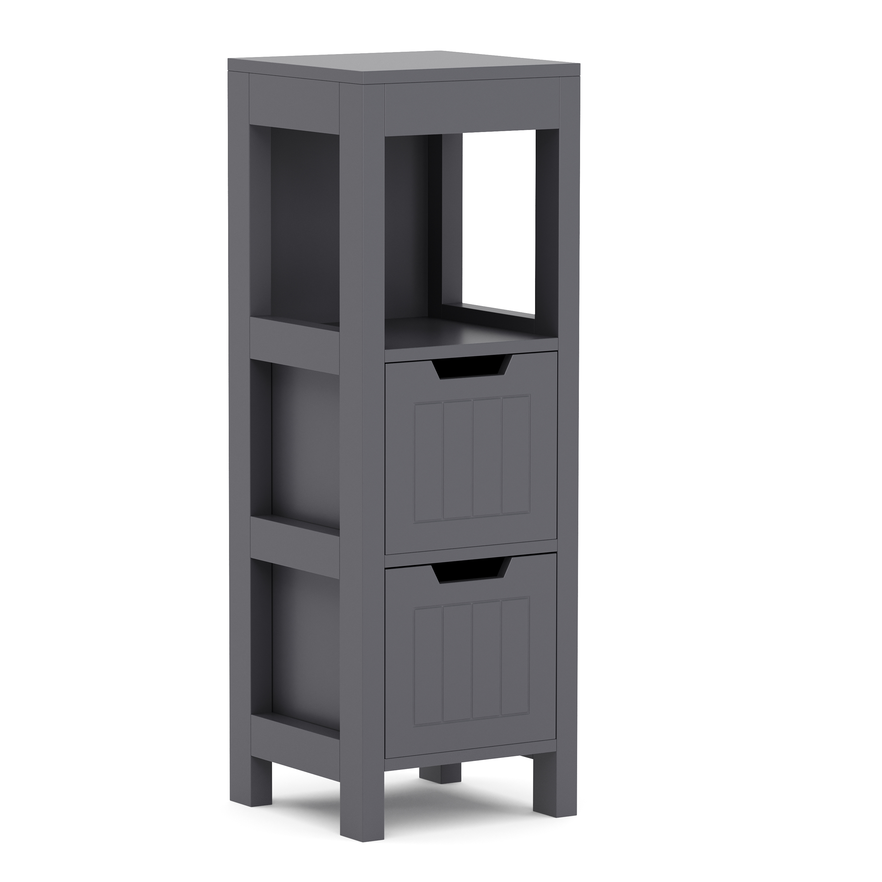 Badezimmerregal FORTUNA 30 x 30 x 89 cm anthrazit