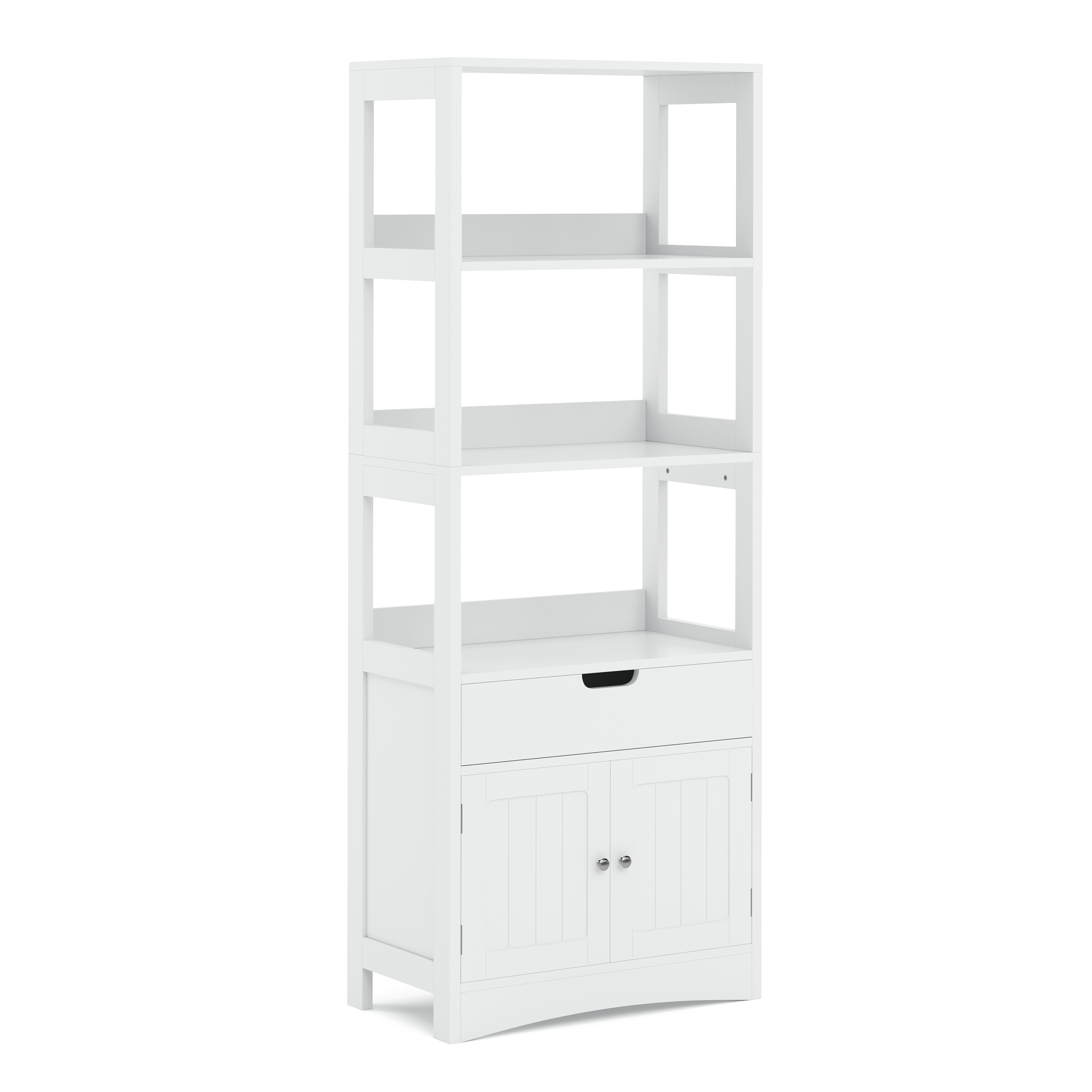 Badezimmerregal FONTANA 60 x 33 x 154 cm weiss