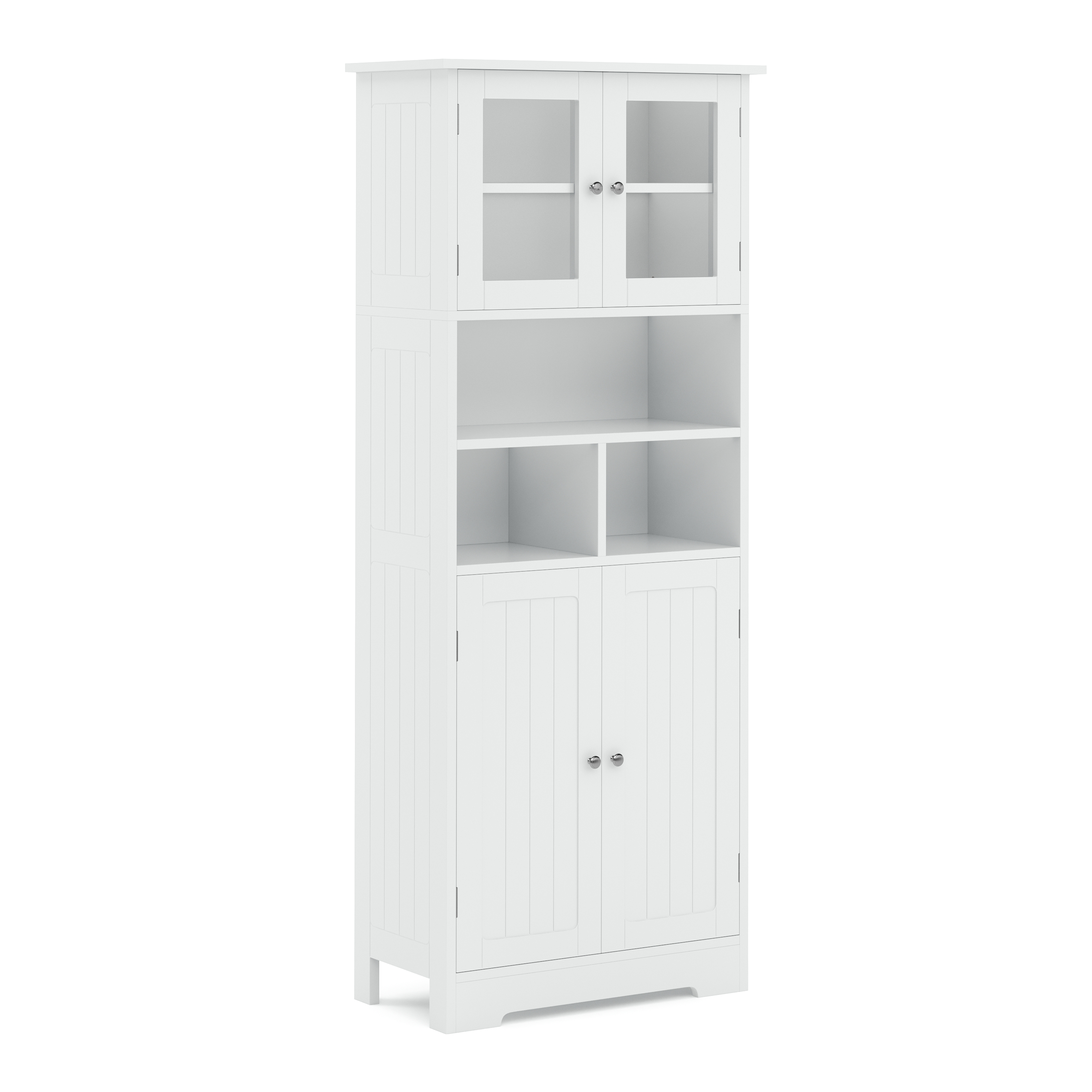 Badezimmerschrank FONTANA 60 x 30 x 148 cm weiss