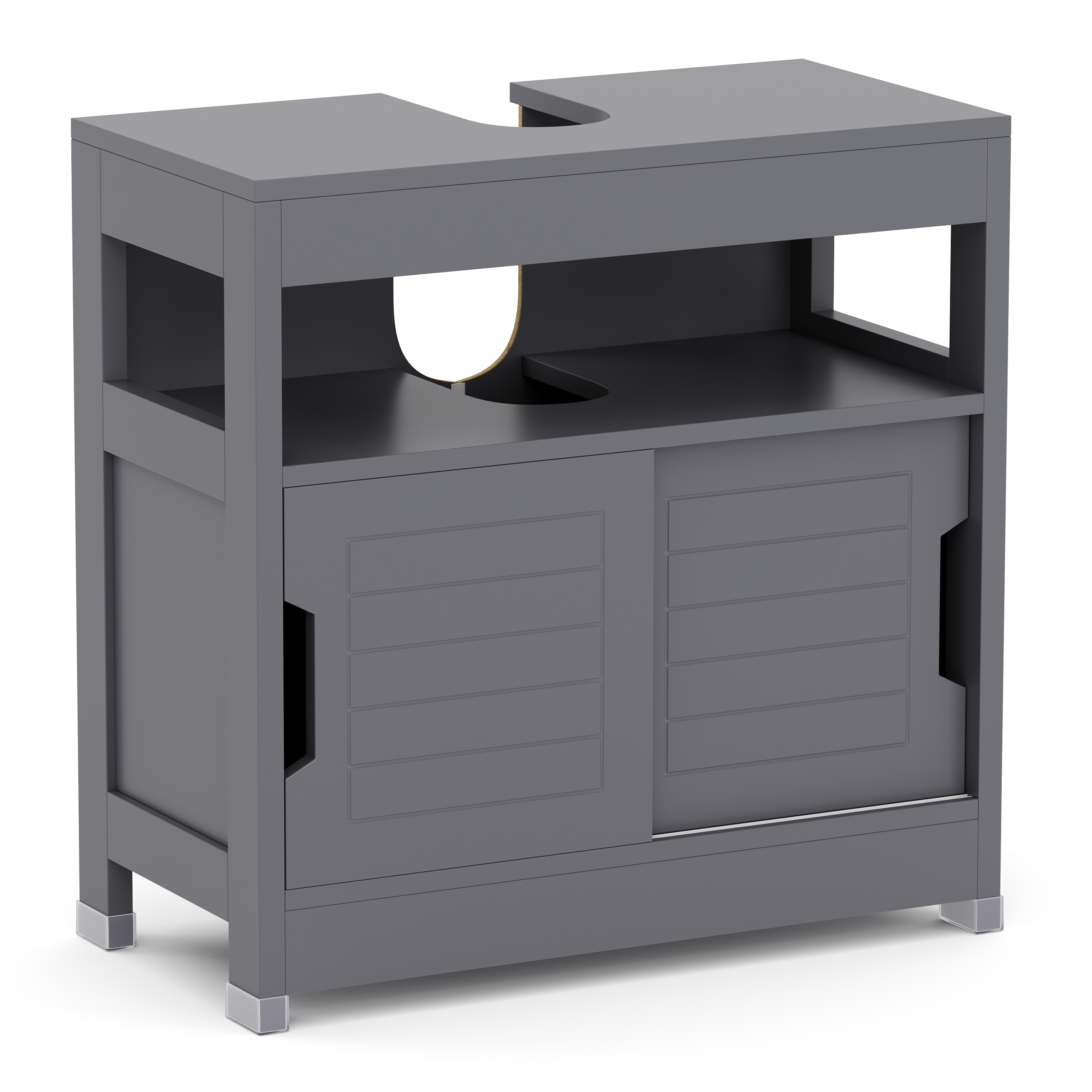 Waschbeckenunterschrank FORTUNA 60 x 30 x 60 cm anthrazit