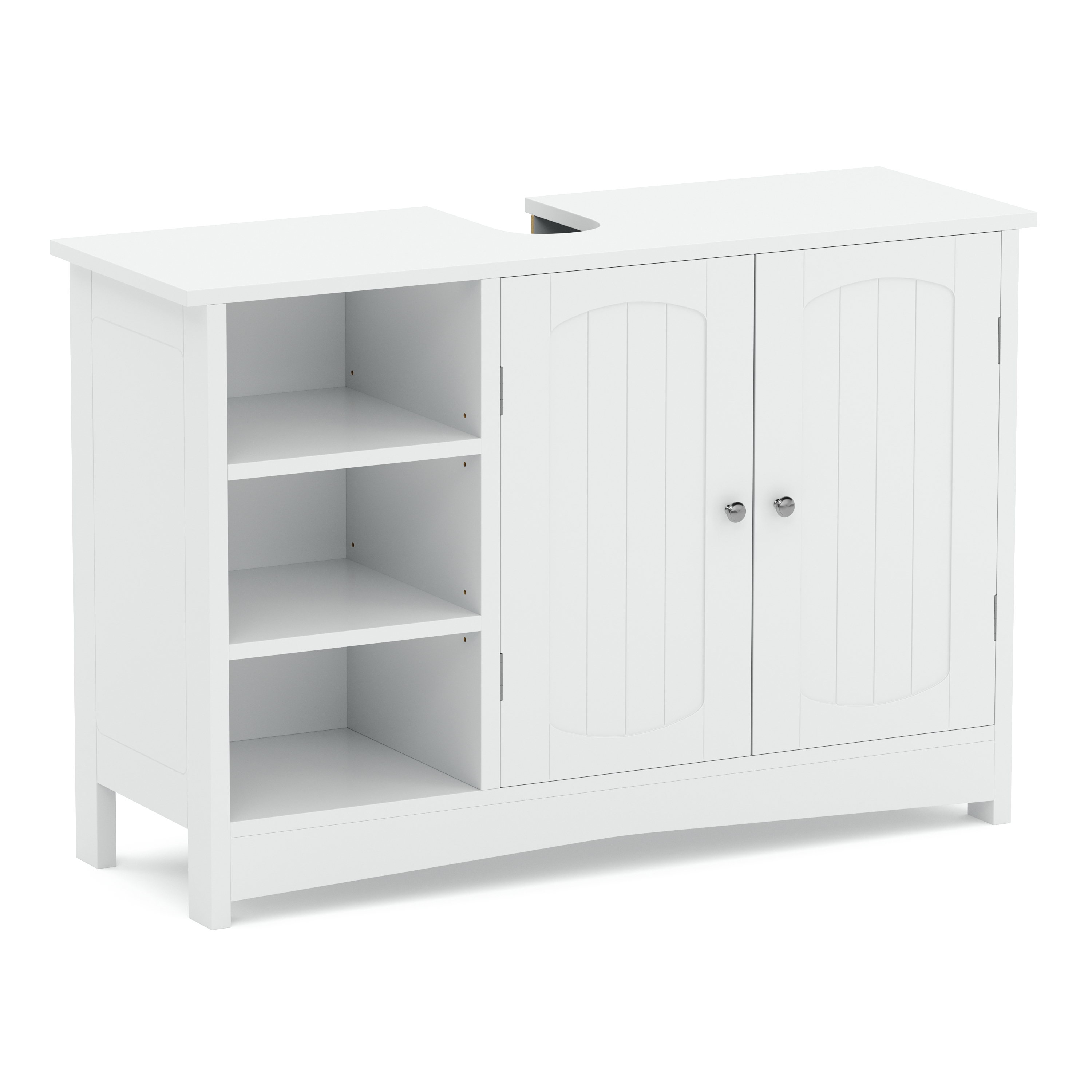 Waschbeckenunterschrank FONTANA 90 x 30 x 60 cm weiss