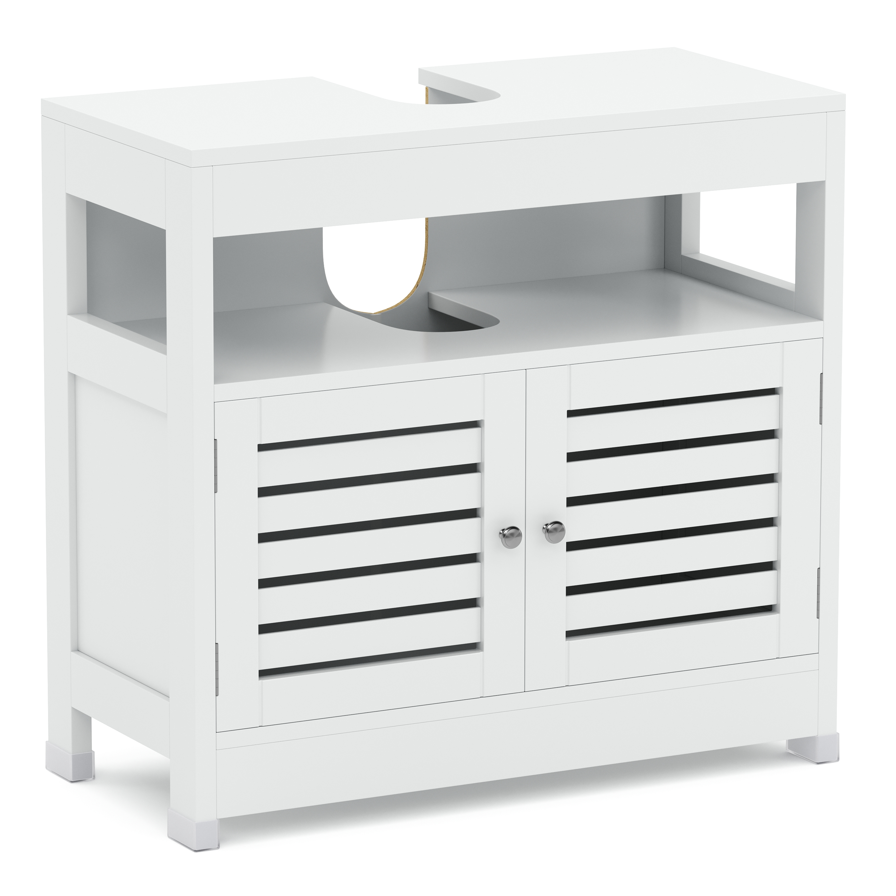 Waschbeckenunterschrank FONTANA 60 x 30 x 60 cm weiss