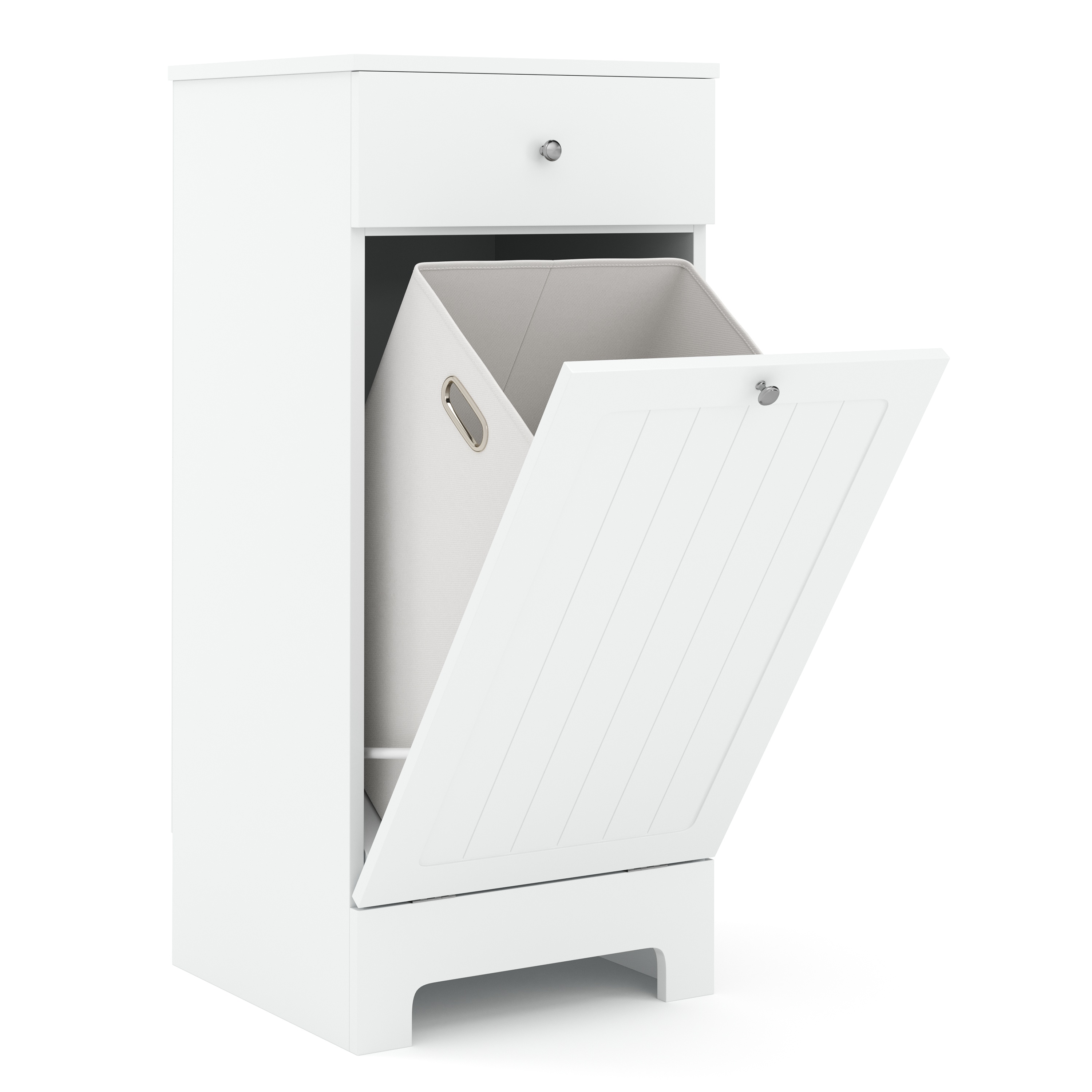 Image of Wäscheschrank mit 1 Fach FONTANA 40 x 38 x 89 cm weiss